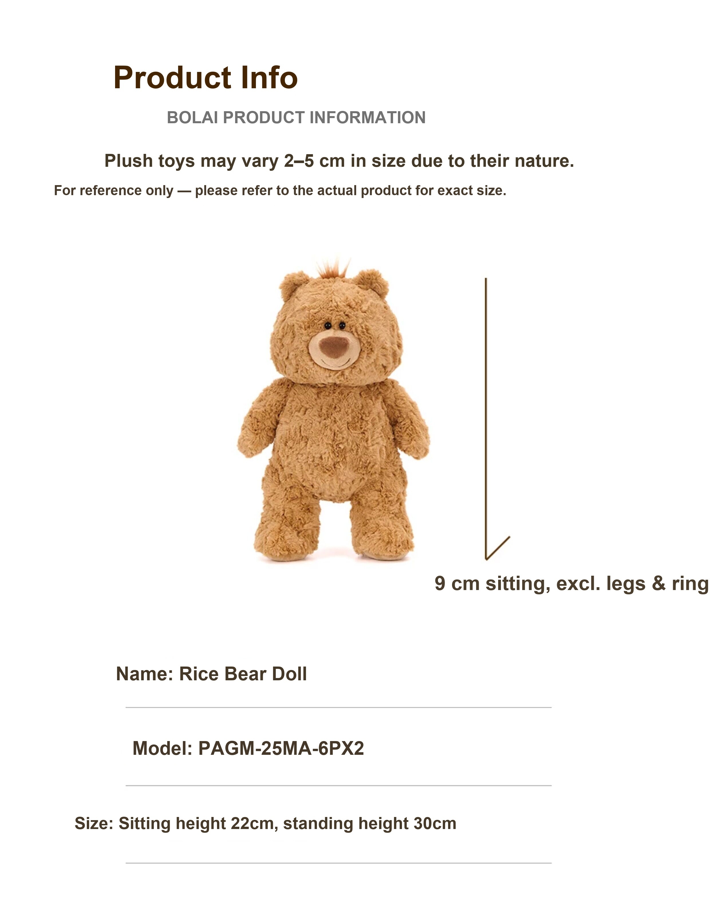 Jimi Bear Plush Toy