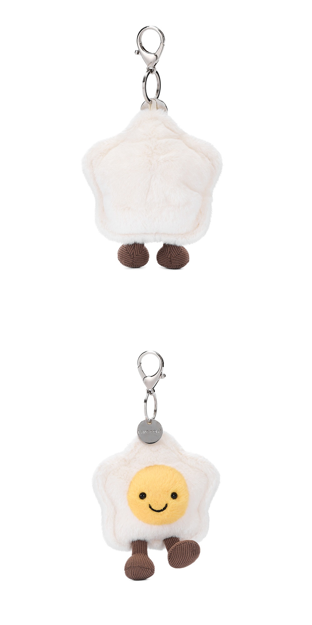 Star Fried Egg Plush Charm