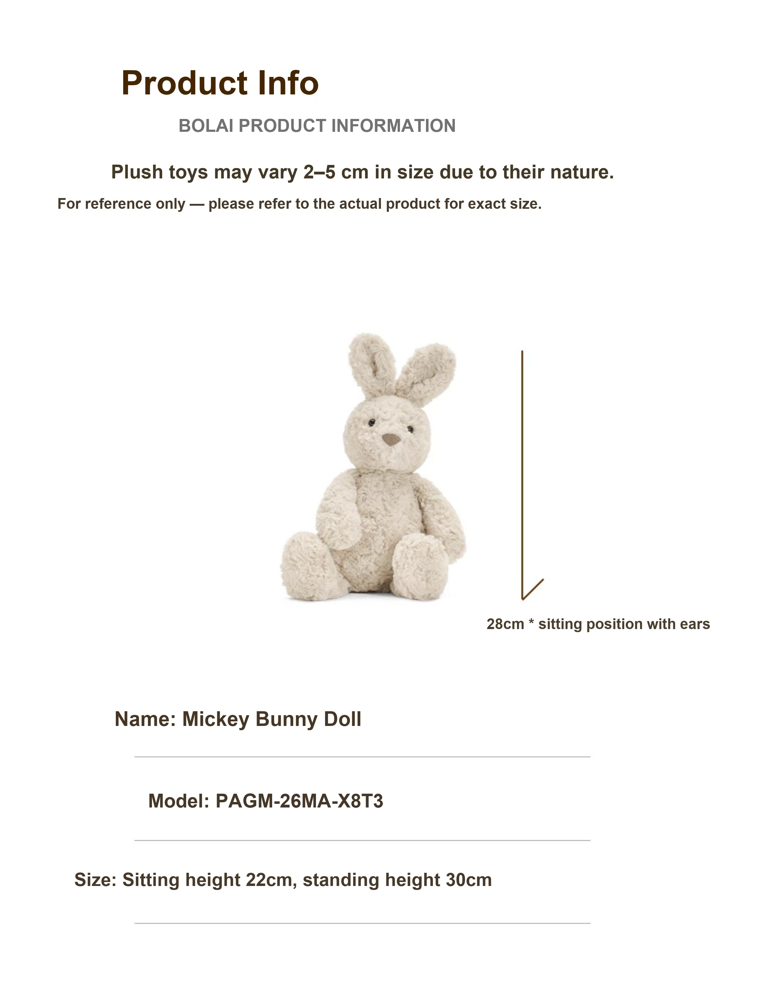 Mirong Bunny Plush Toy