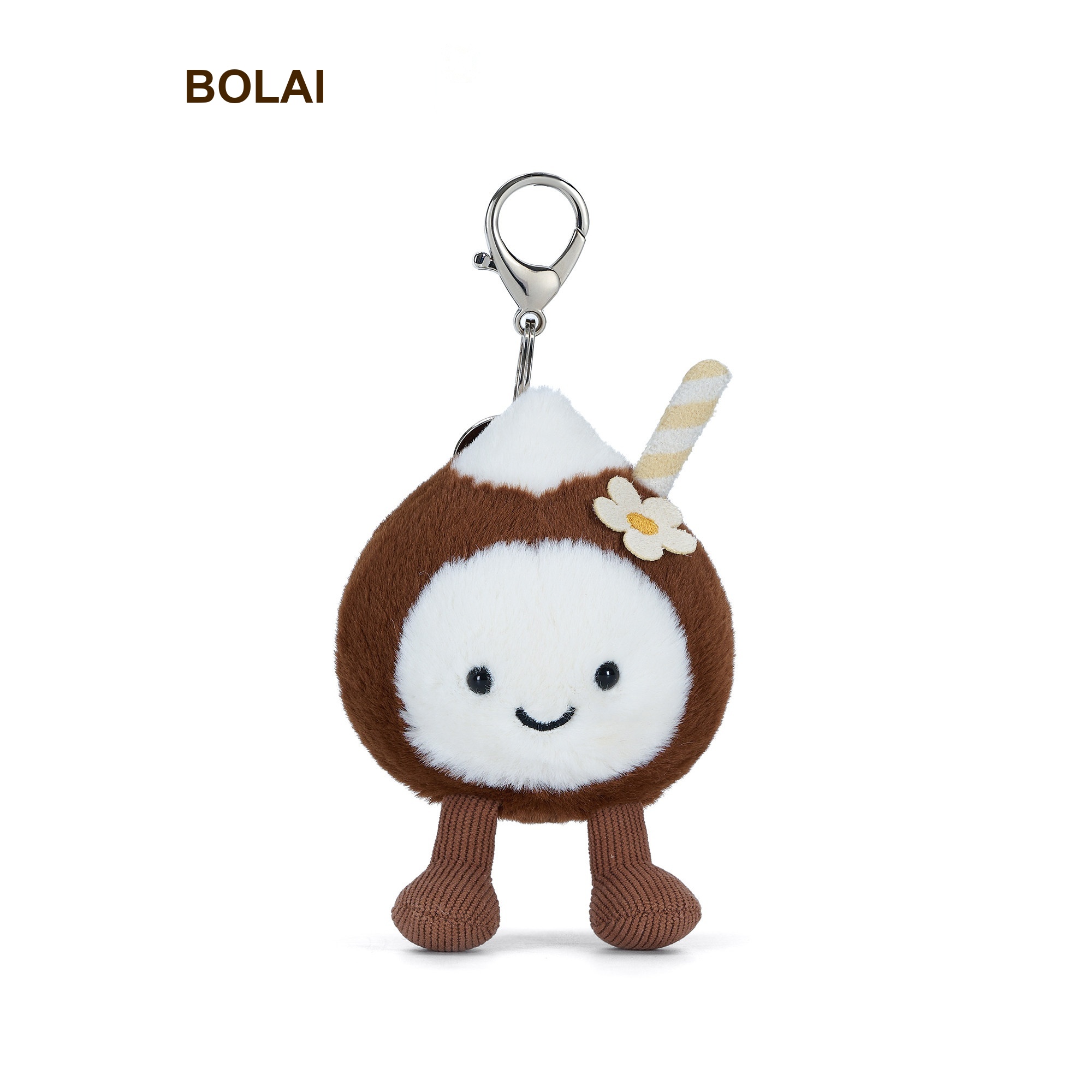 Happy Coconut Drink Plush Charm