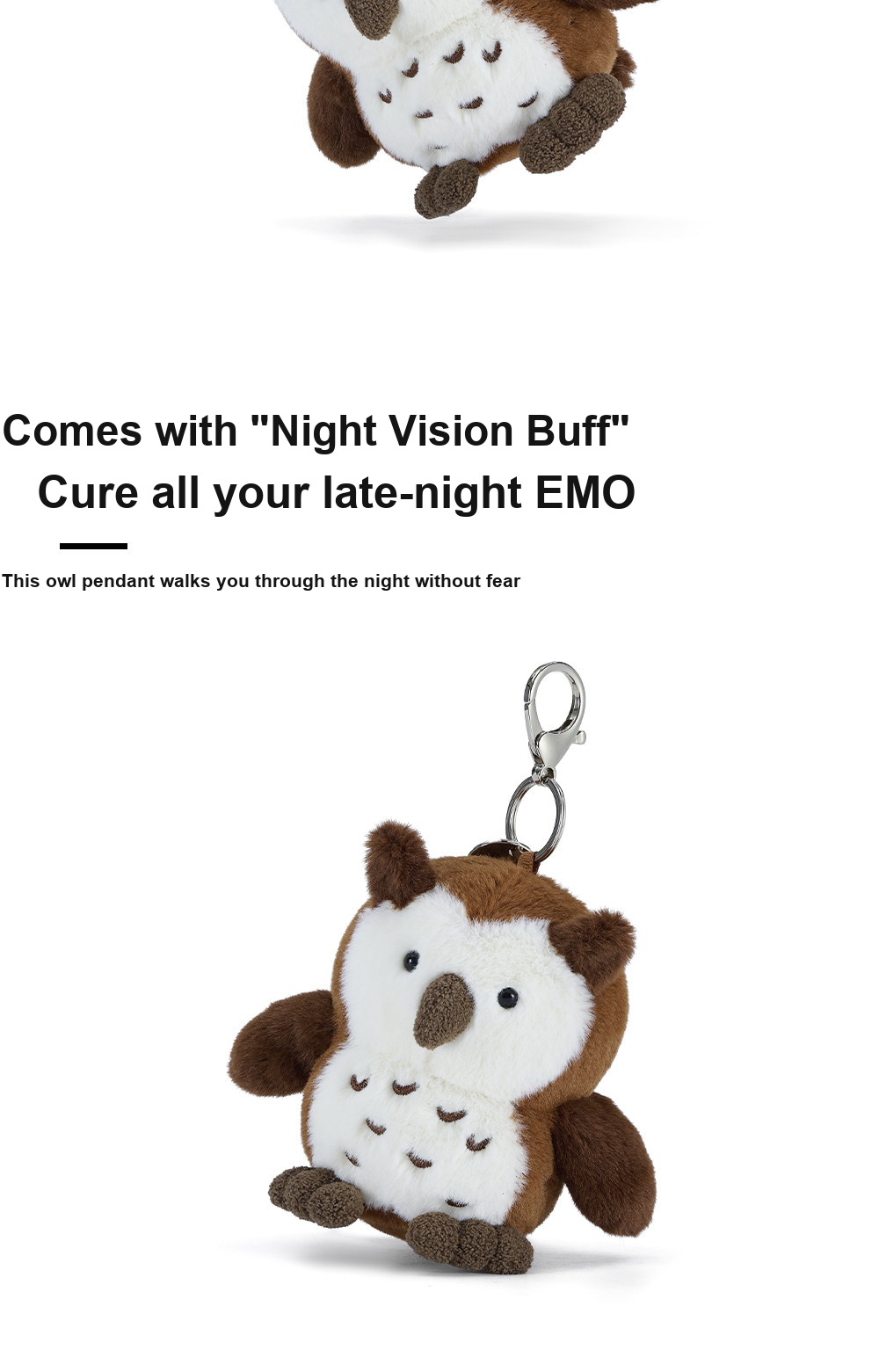 Owl Plush Charm