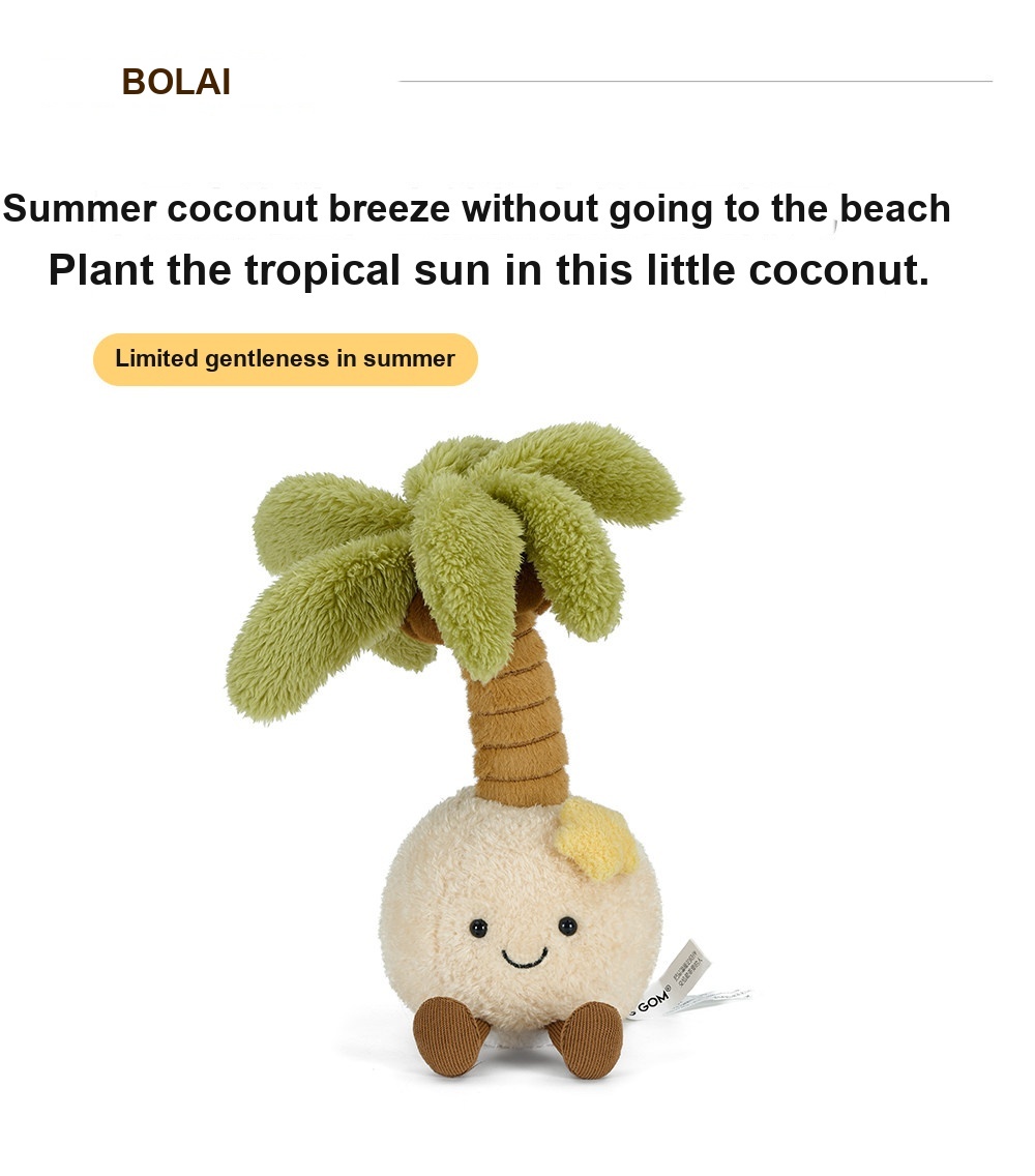 Happy Coconut Palm Plush