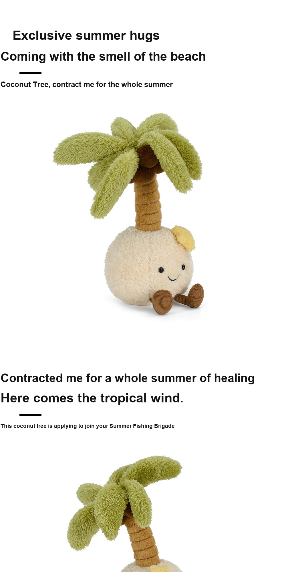 Happy Coconut Palm Plush