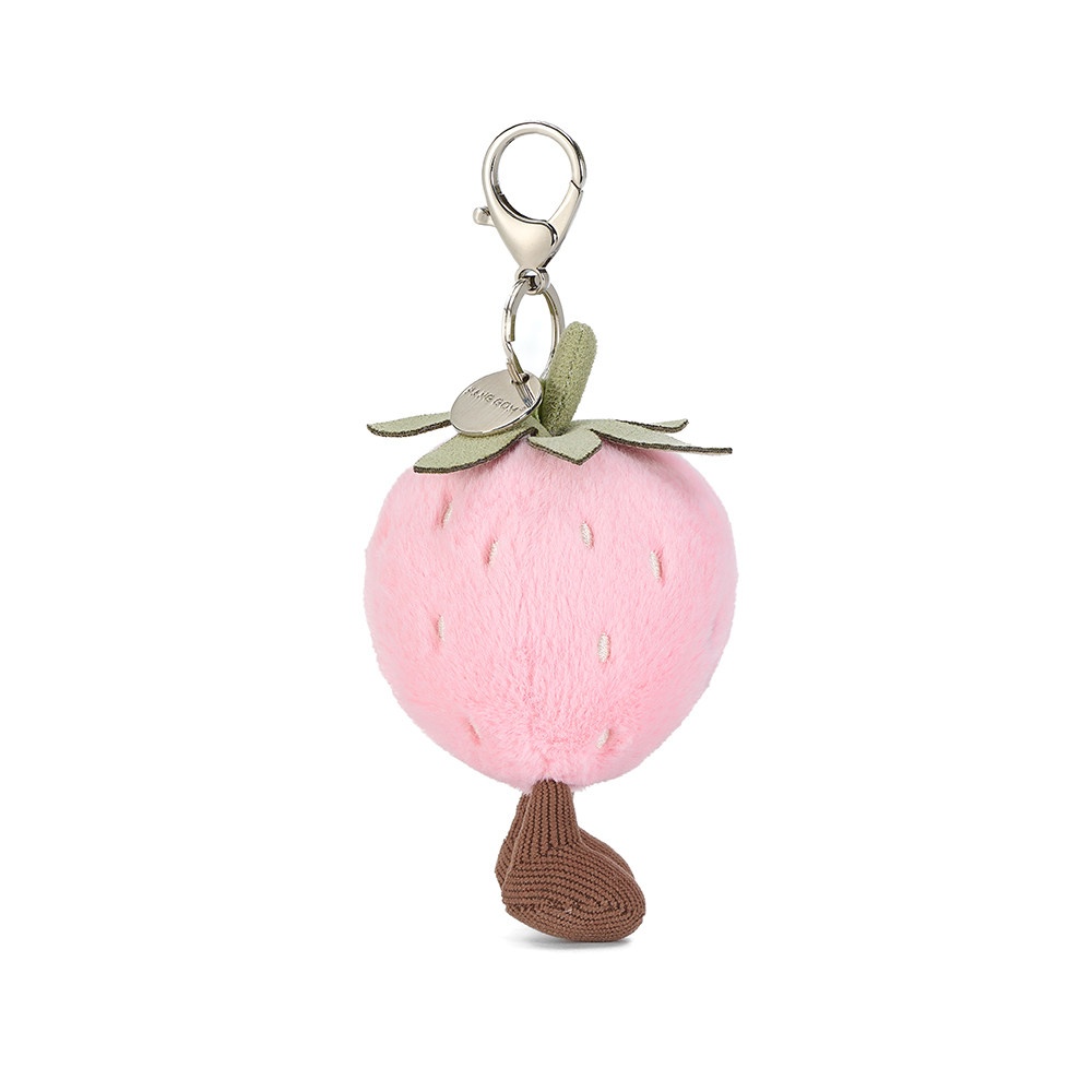 Happy Strawberry Plush Charm