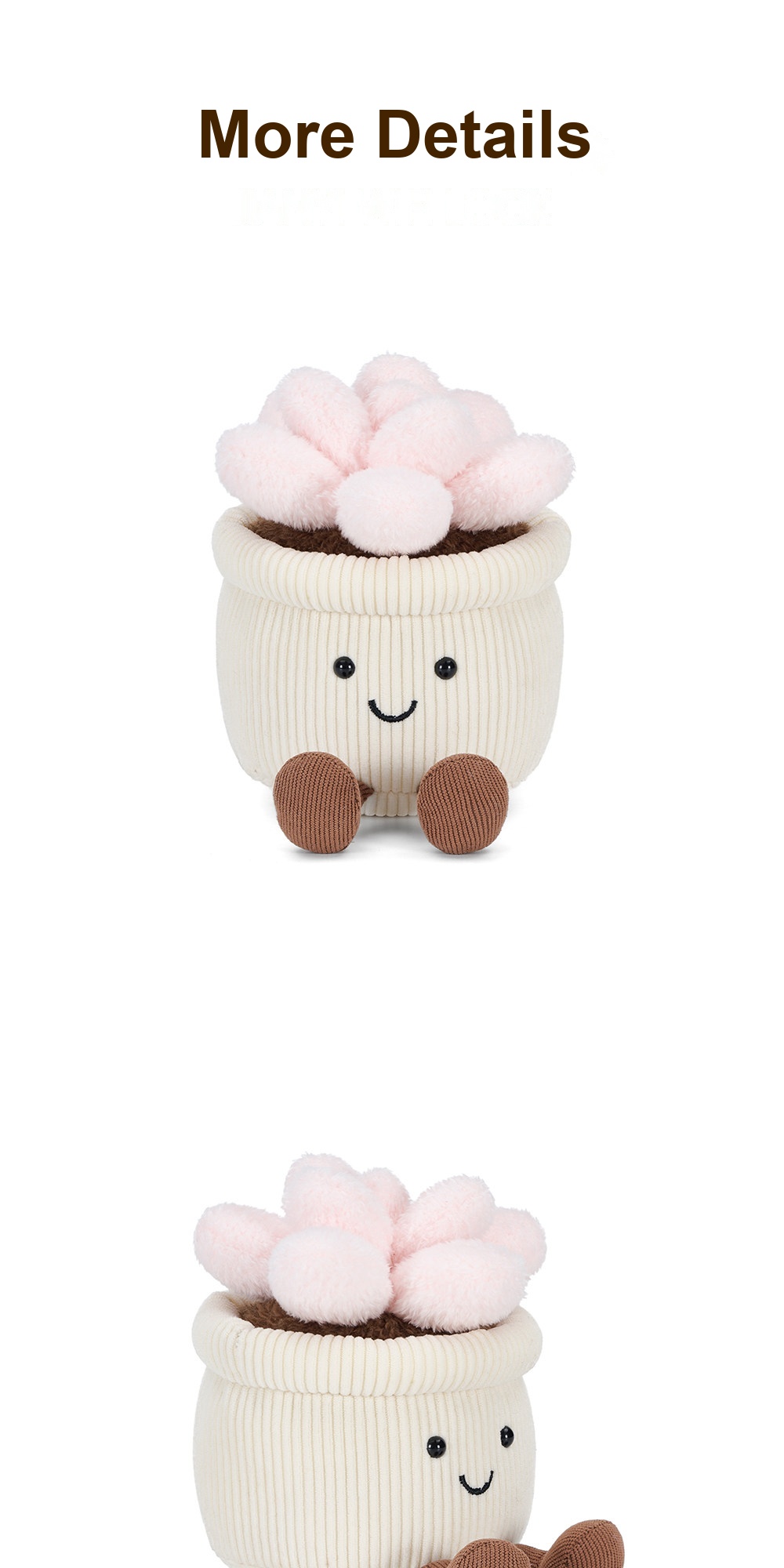 Happy Succulent Pot Plush