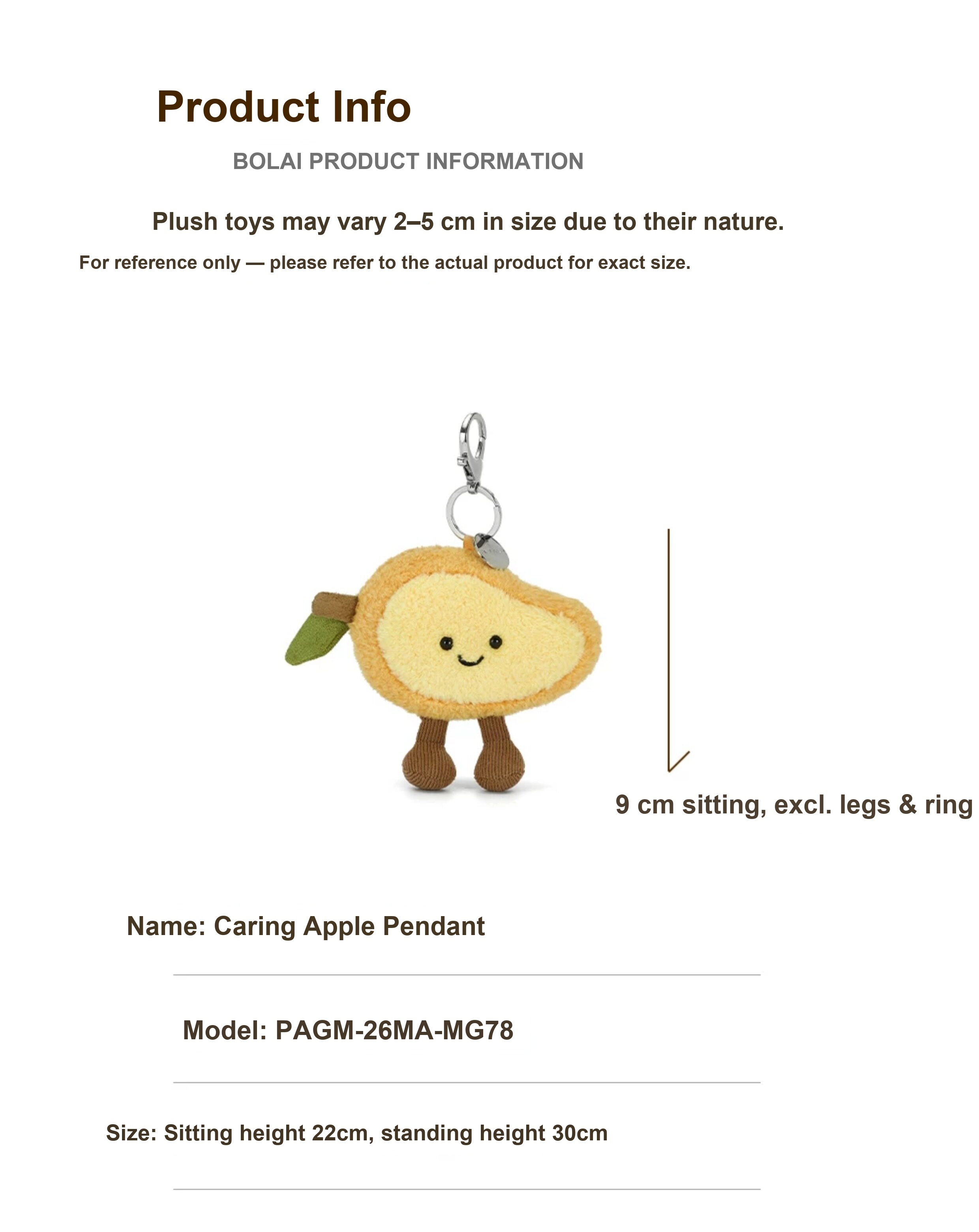 Mango Plush Charm