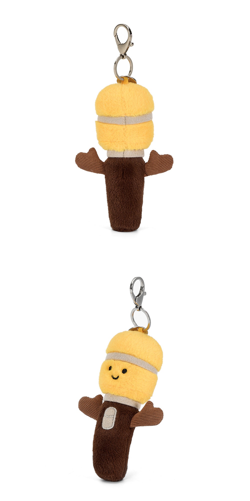 Happy Microphone Plush Charm