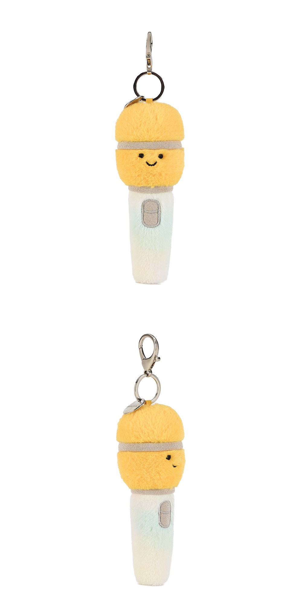 Happy Microphone Plush Charm