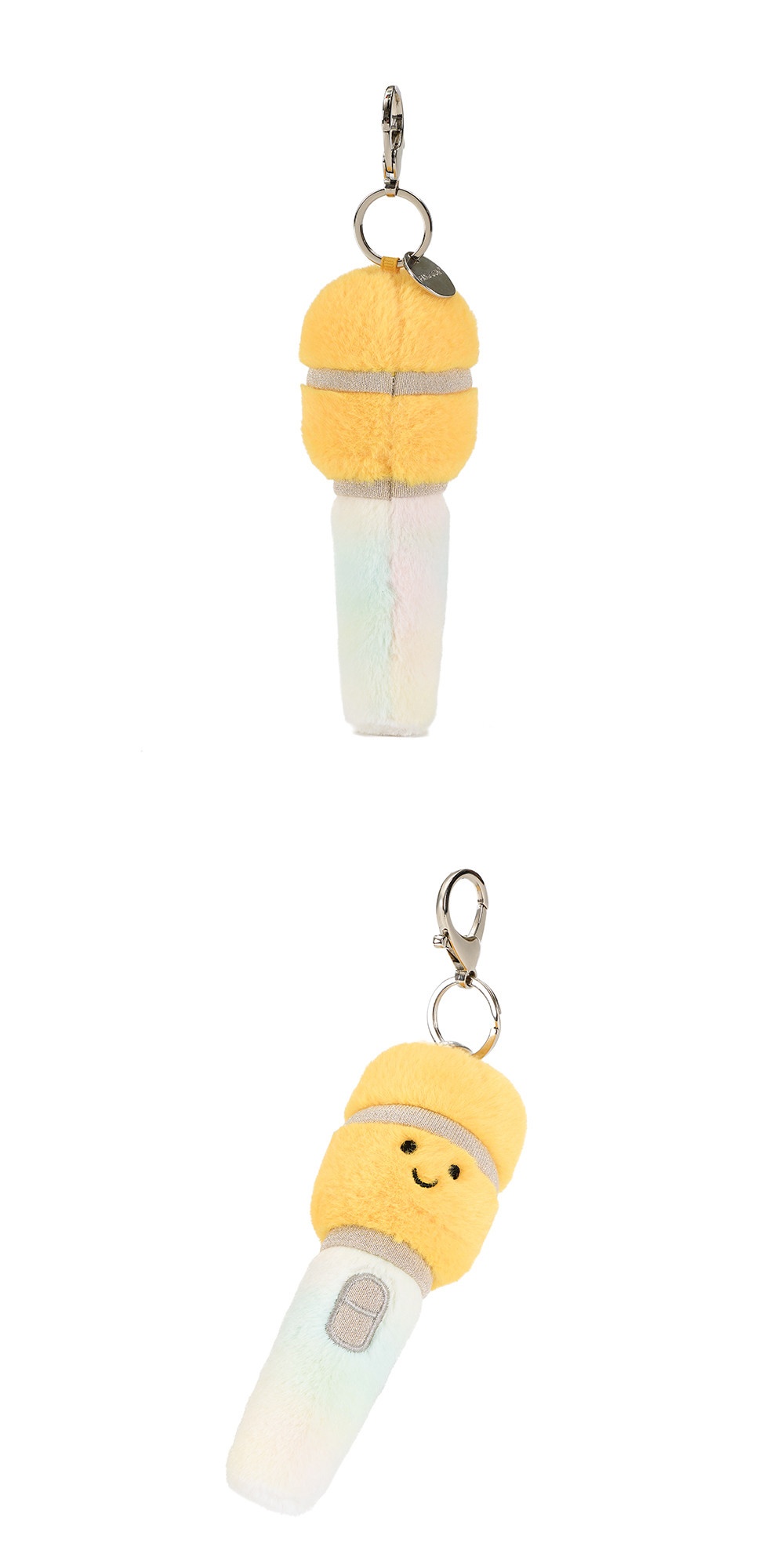 Happy Microphone Plush Charm