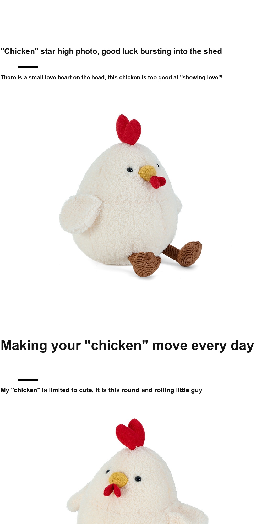 Heart Chick Plush Toy