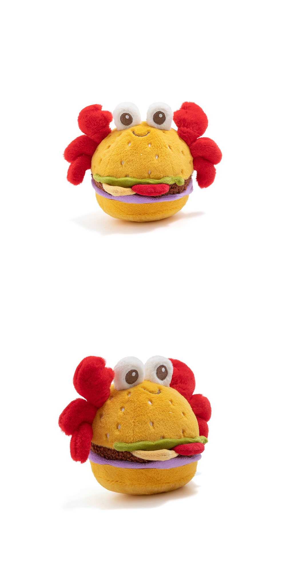 Crab Burger Plush Charm (New)