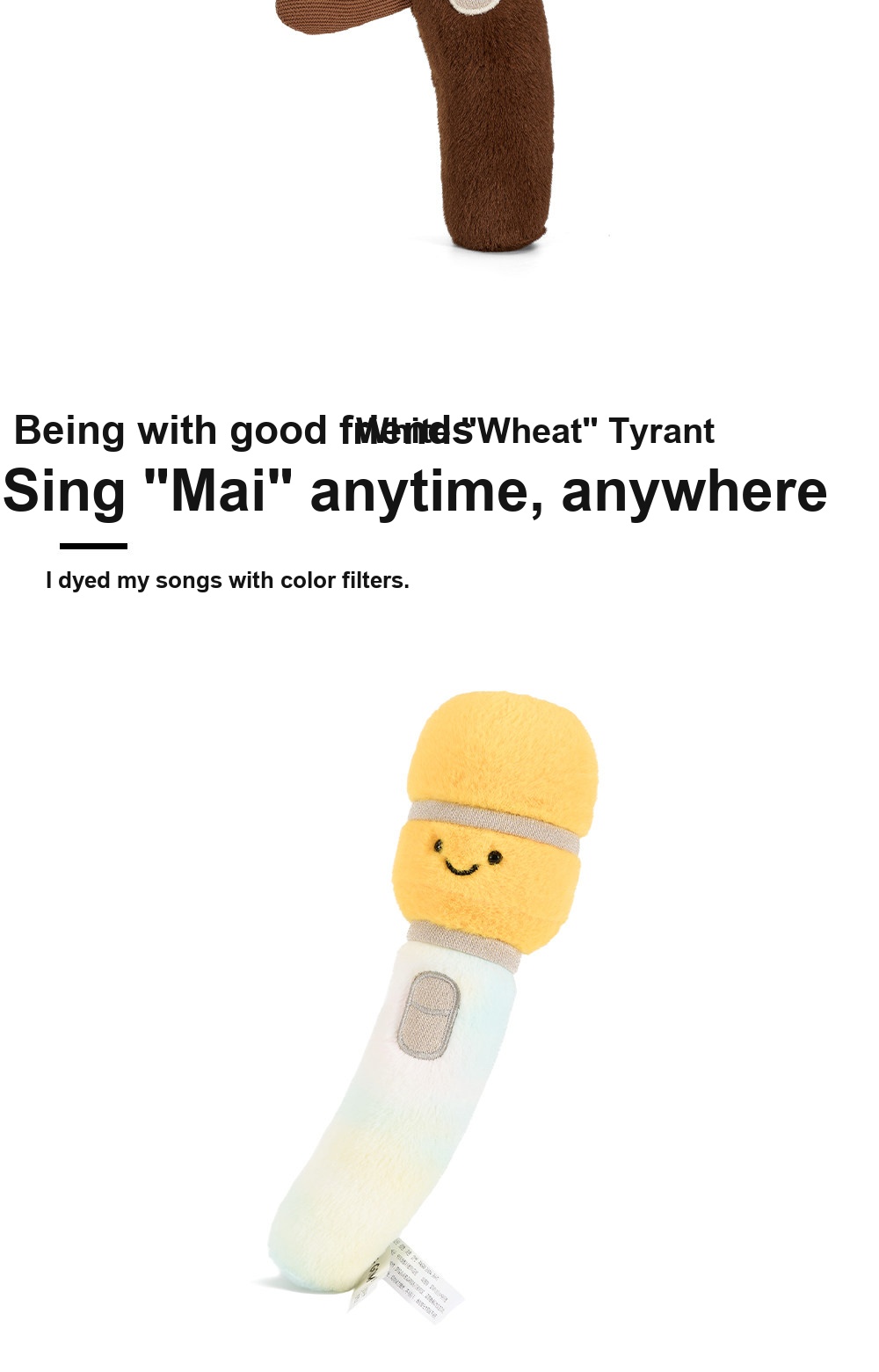 Happy Microphone Plush Toy