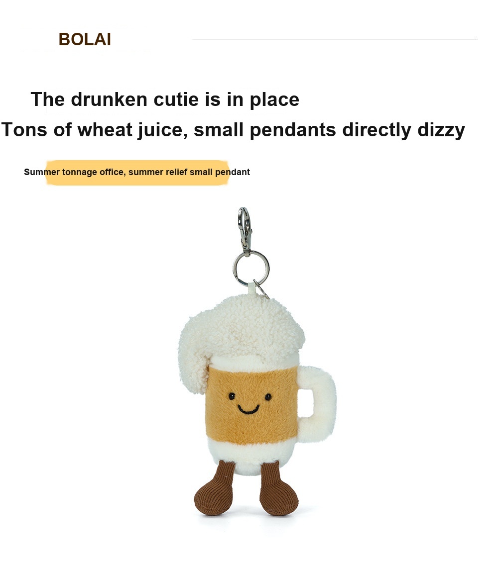 Beer Mug Plush Charm