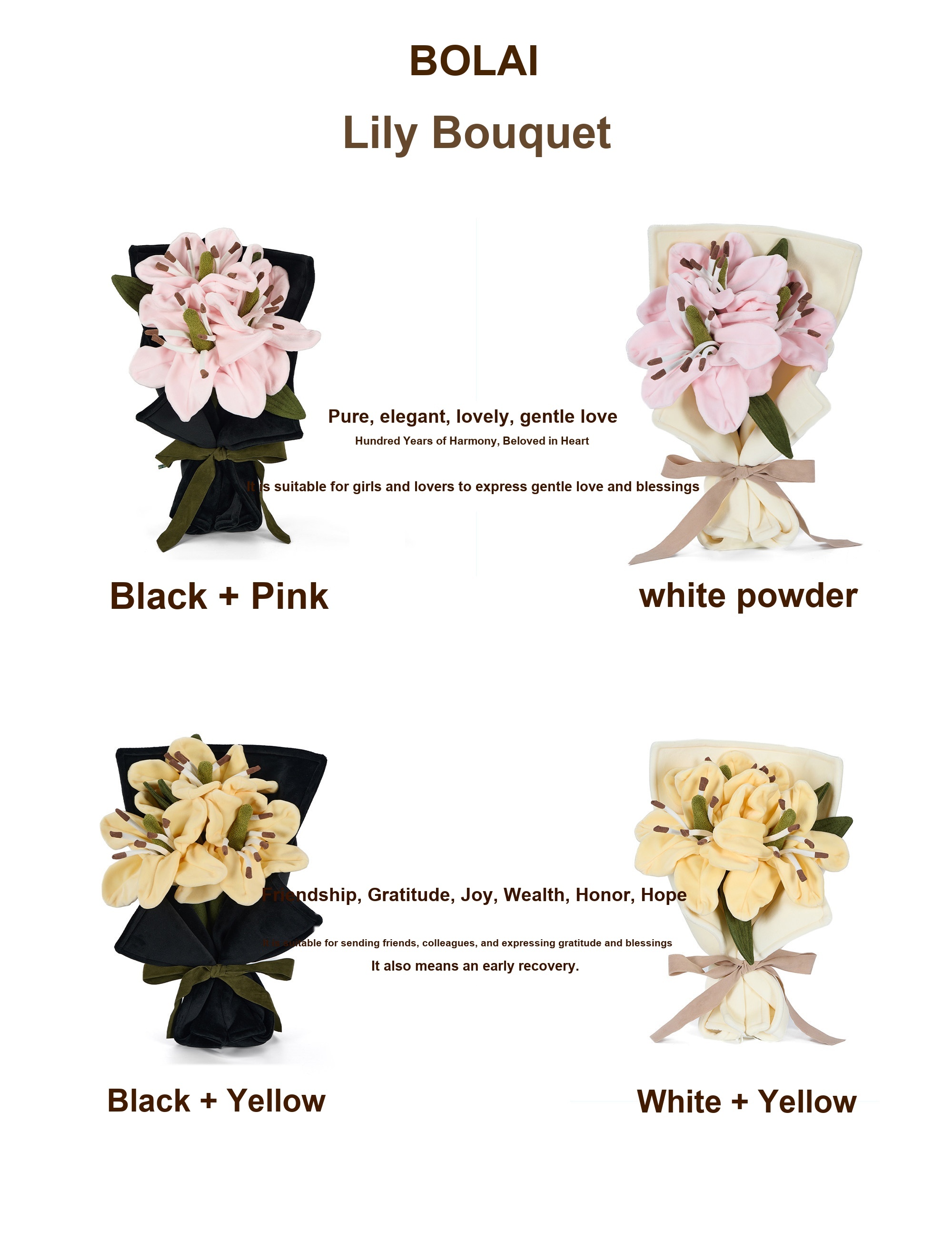 Lily Bouquet Plush