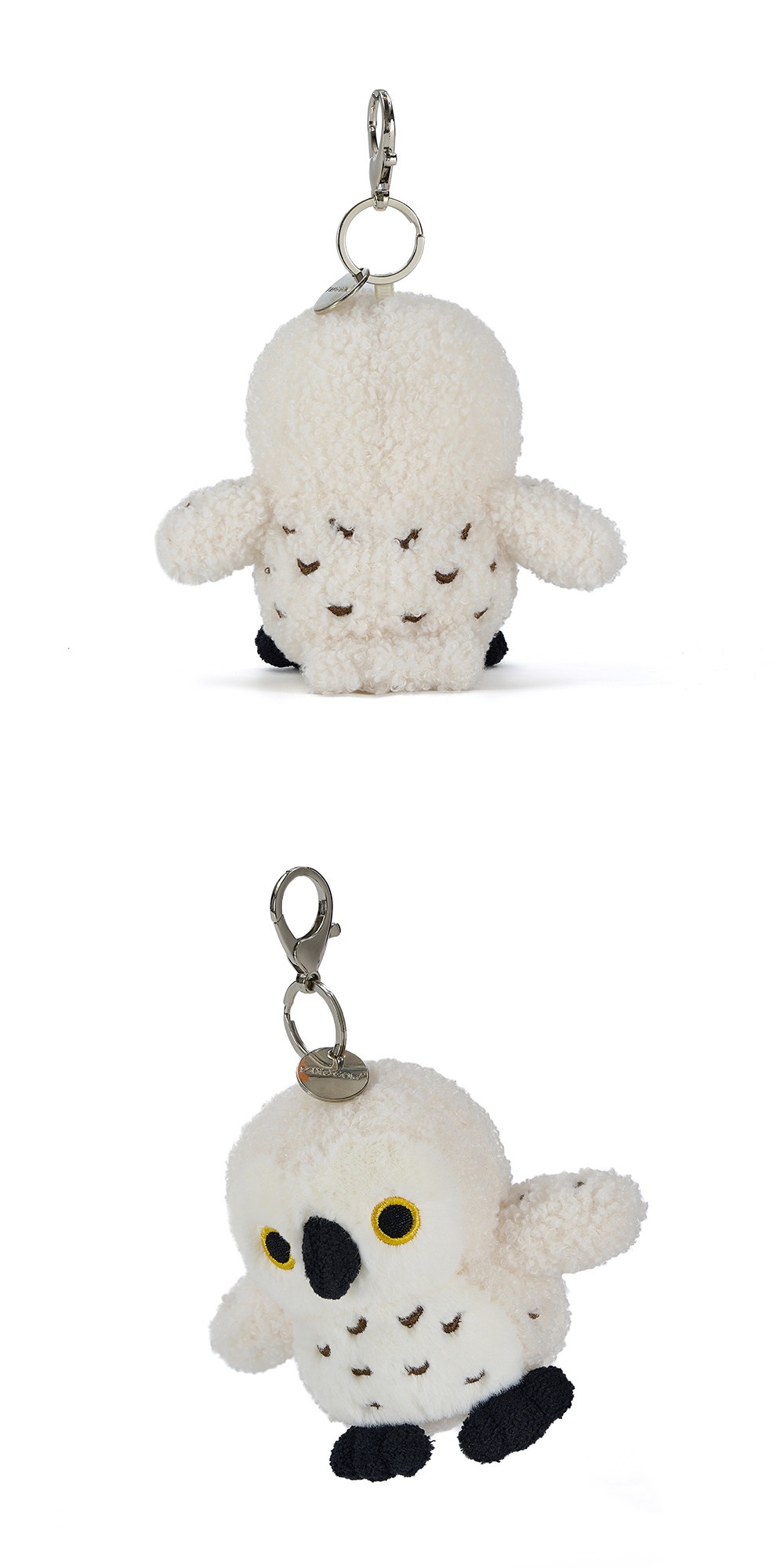 White Owl Plush Charm