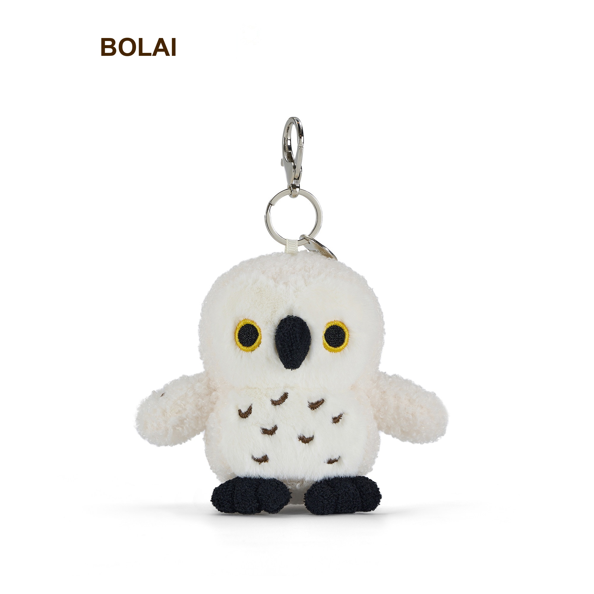 White Owl Plush Charm
