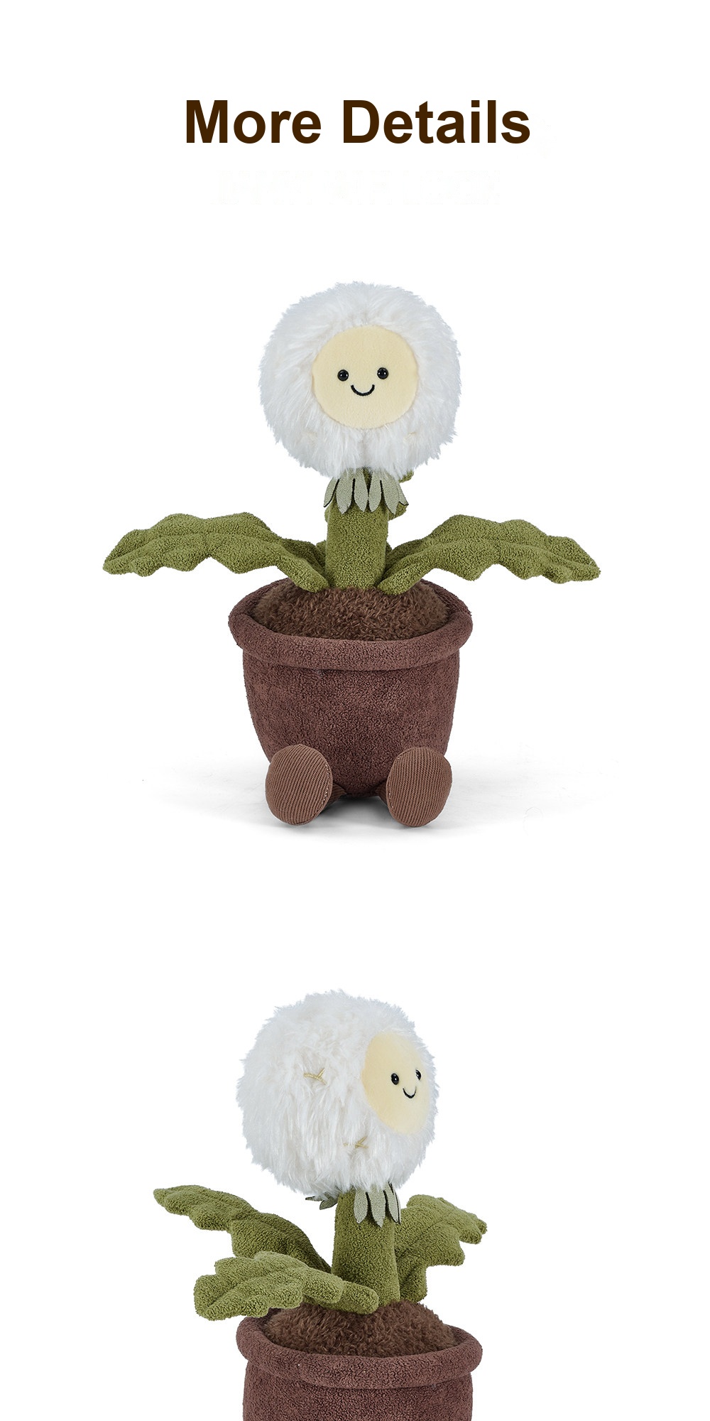 Happy Dandelion Pot Plush
