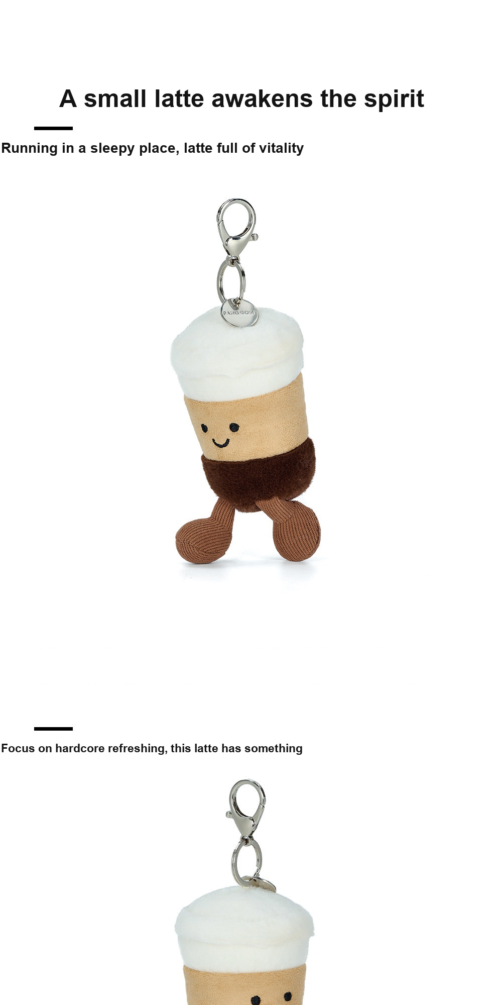 Happy Latte Plush Charm
