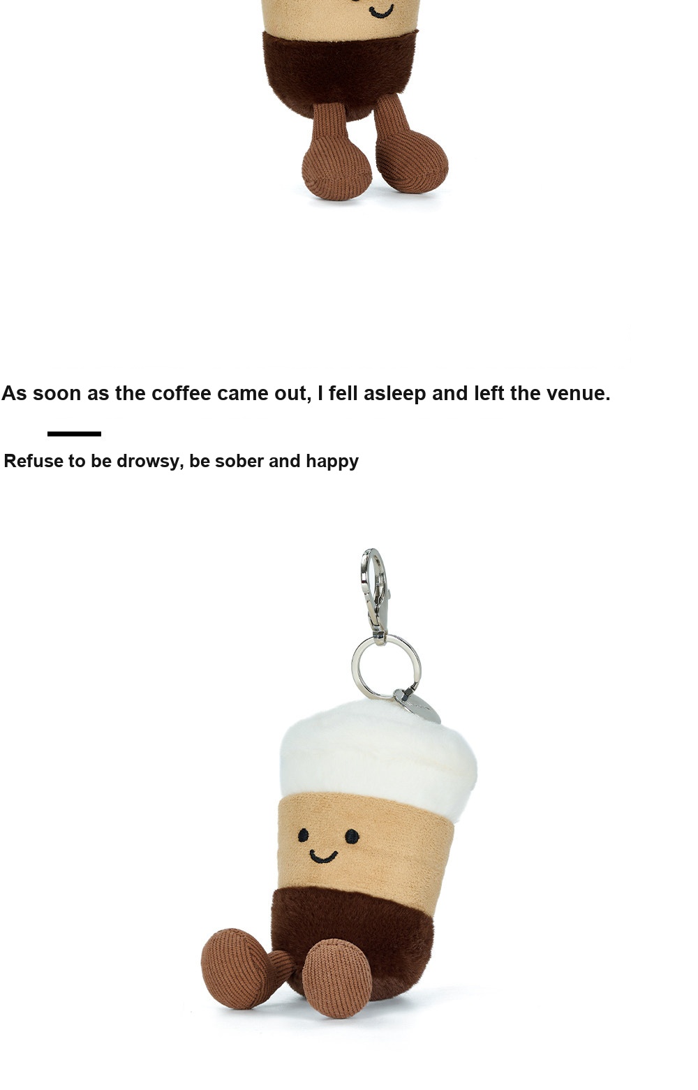 Happy Latte Plush Charm