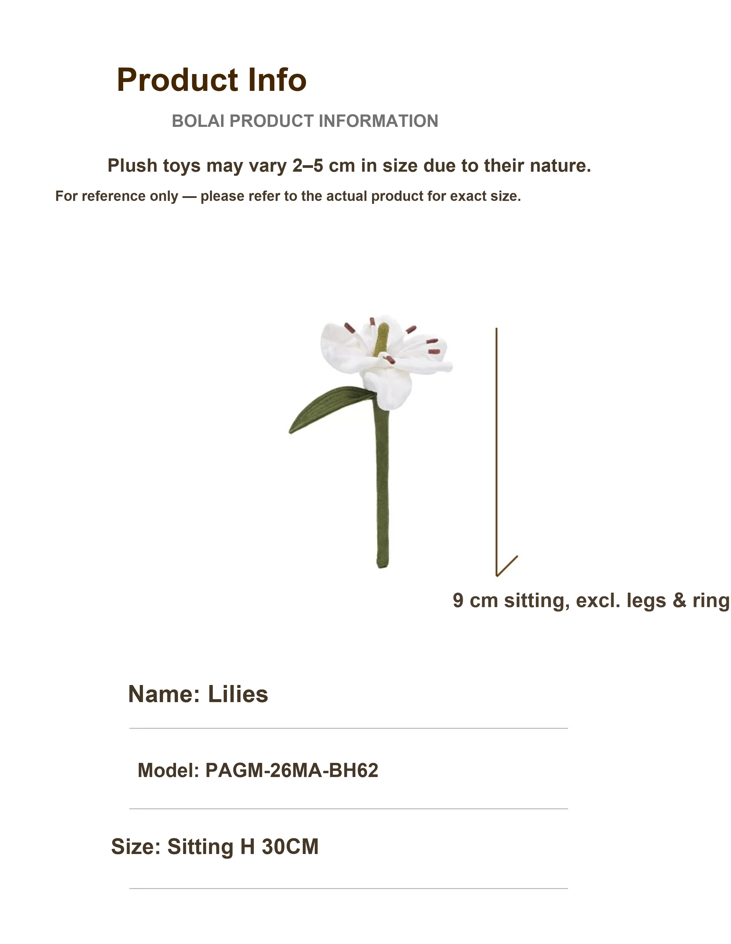 Lily Bouquet Plush Toy