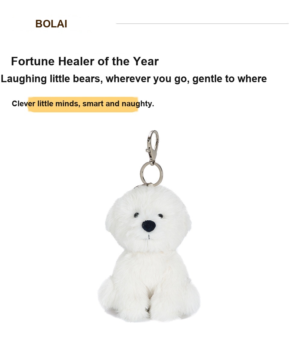Bichon Frise Puppy Plush Charm