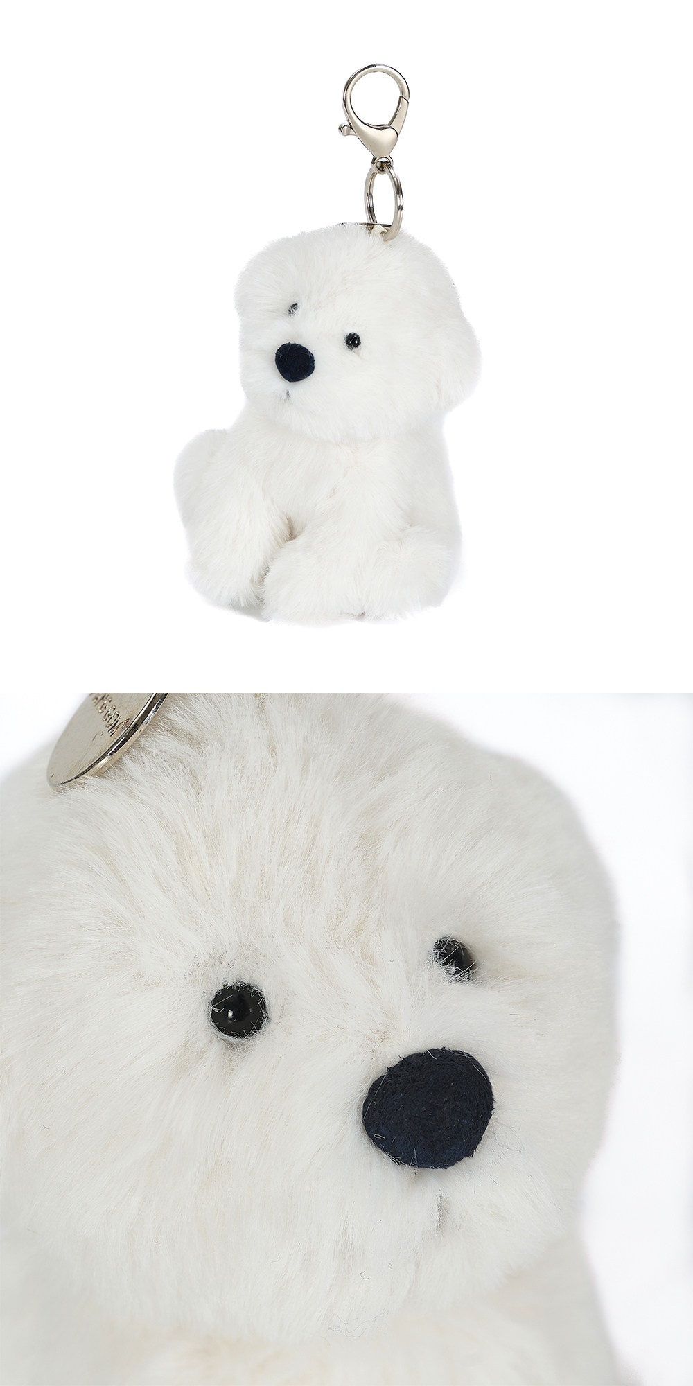 Bichon Frise Puppy Plush Charm