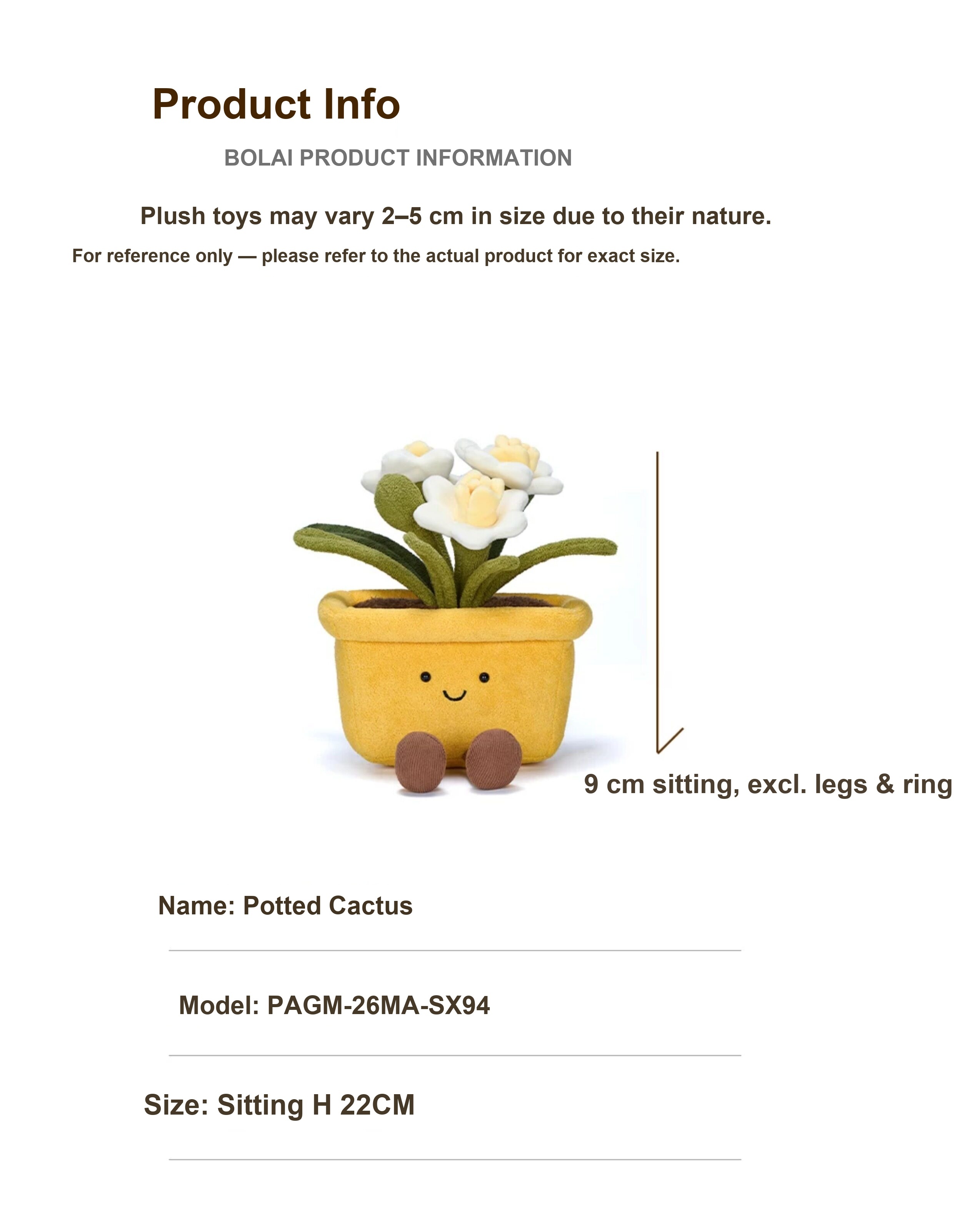 Daffodil Pot Plush