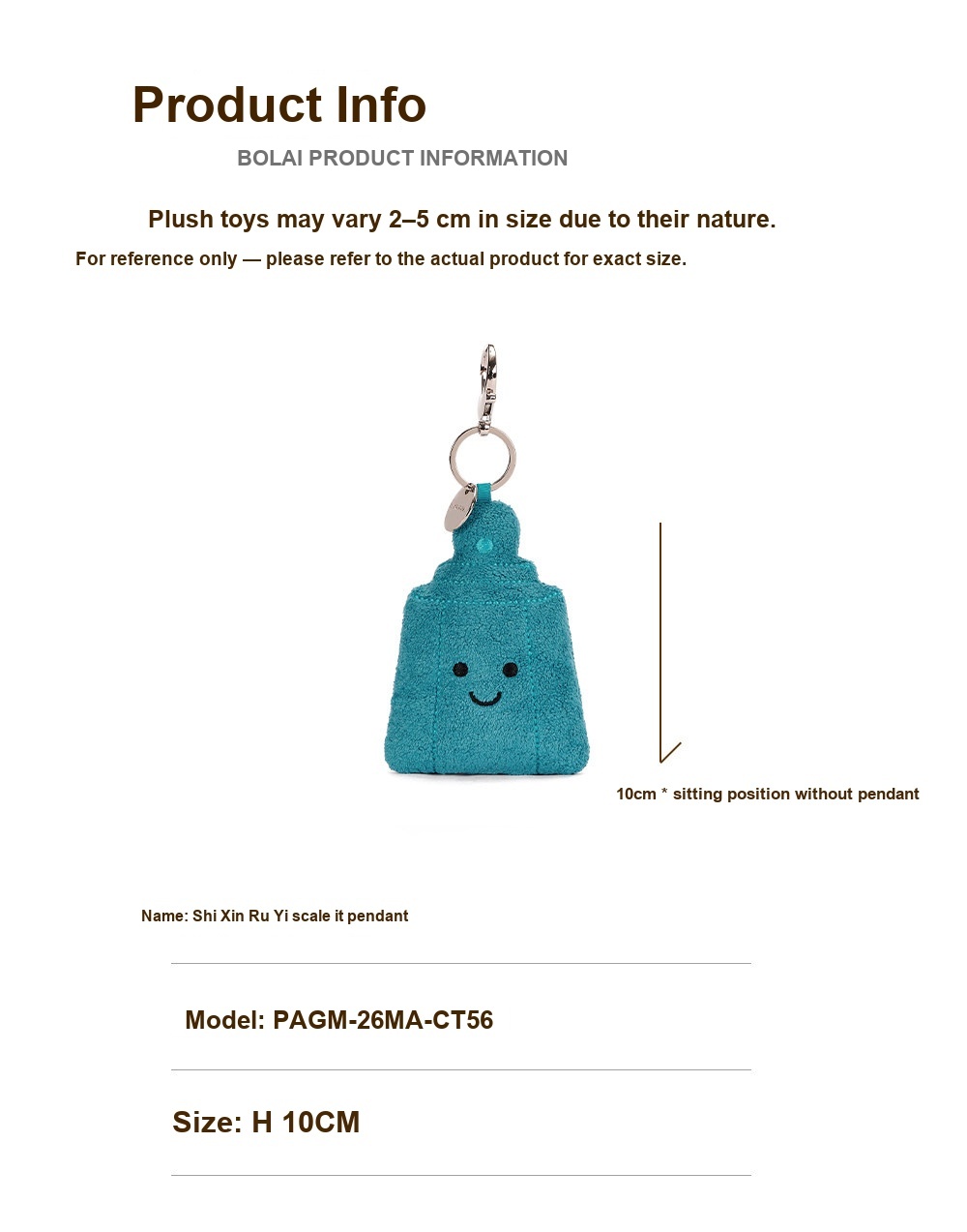 Scale Weight Plush Charm