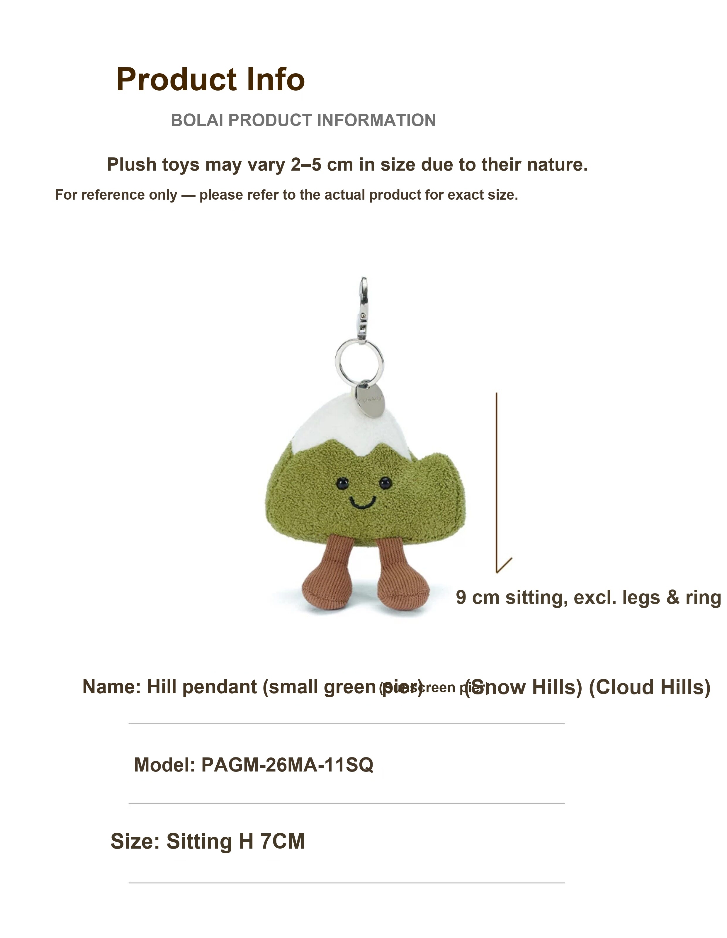 Mountain Plush Charm
