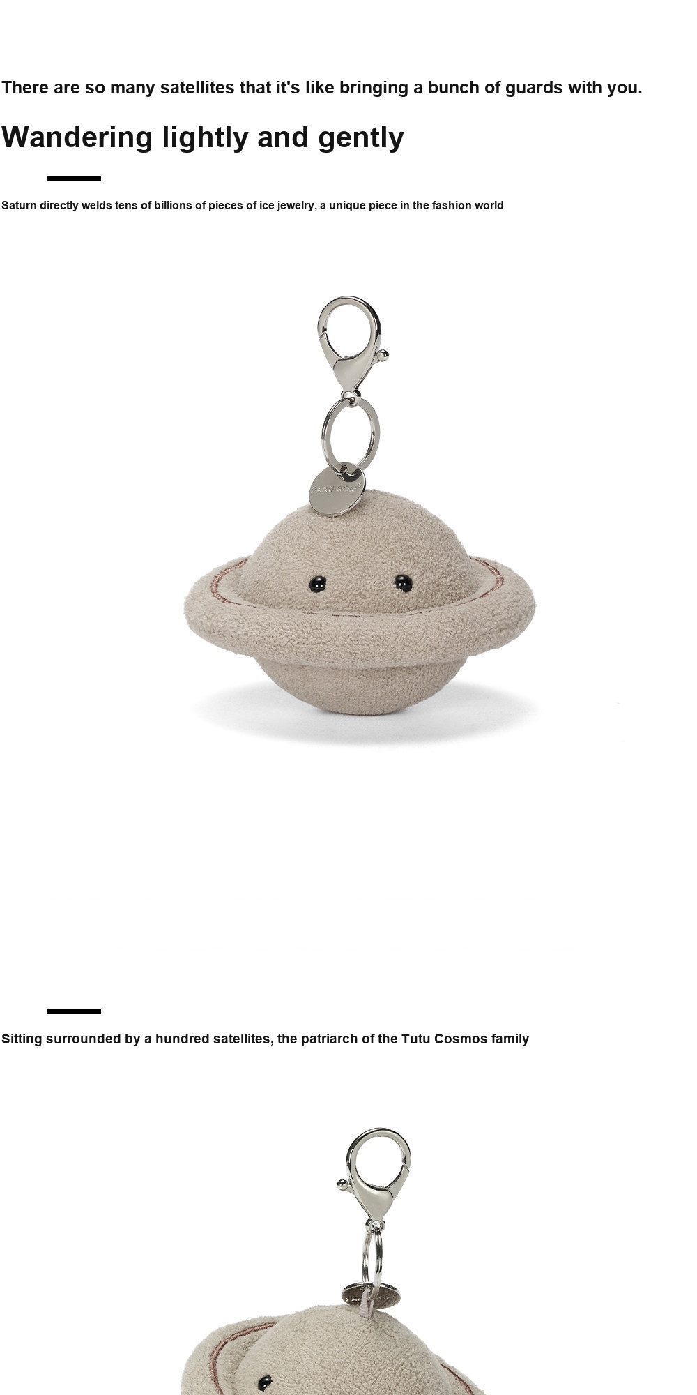 Saturn Plush Charm (Planet Series)