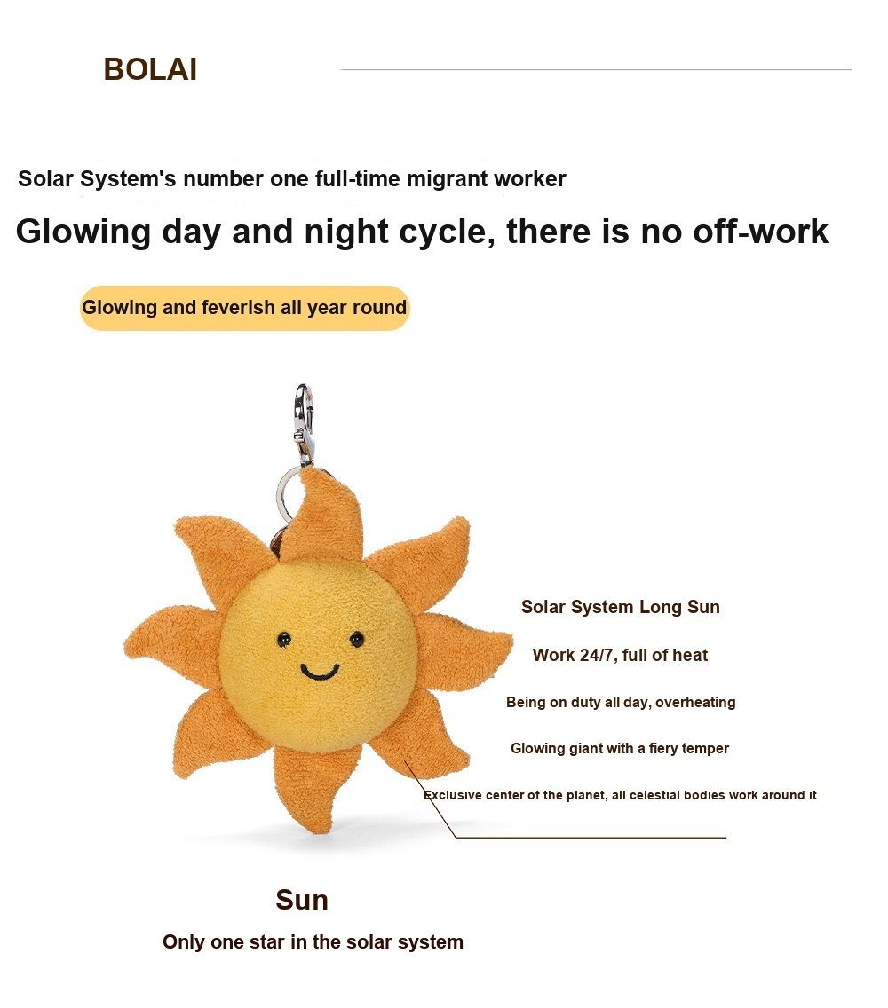 Sun Plush Charm (Planet Series)