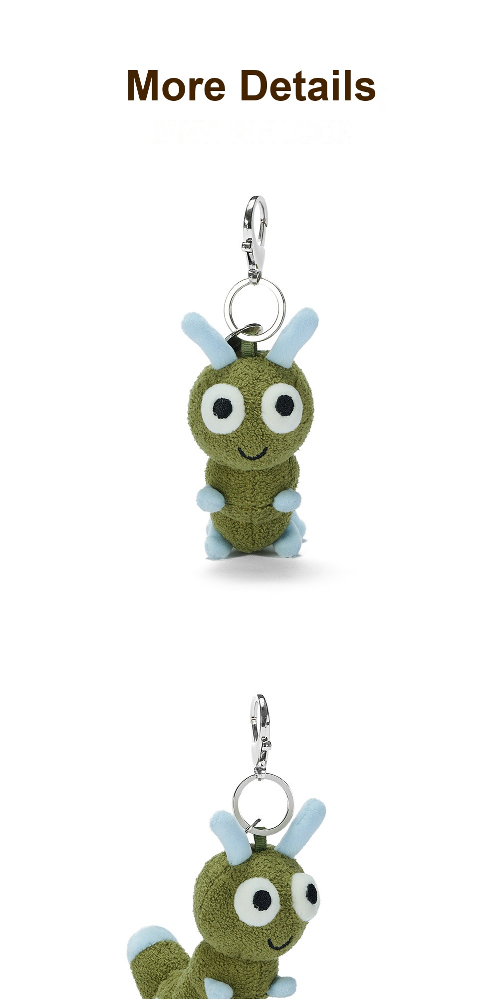Little Blue Caterpillar Plush Charm