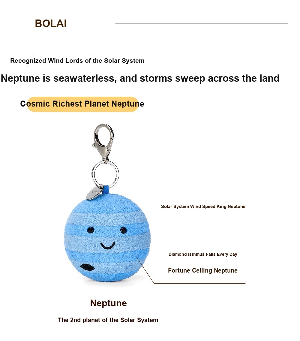 Neptune Plush Charm (Planet Series)