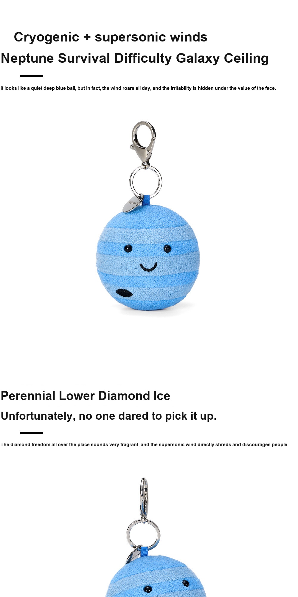 Neptune Plush Charm (Planet Series)
