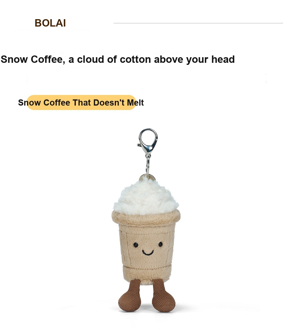 Snow-Top Coffee Plush Charm
