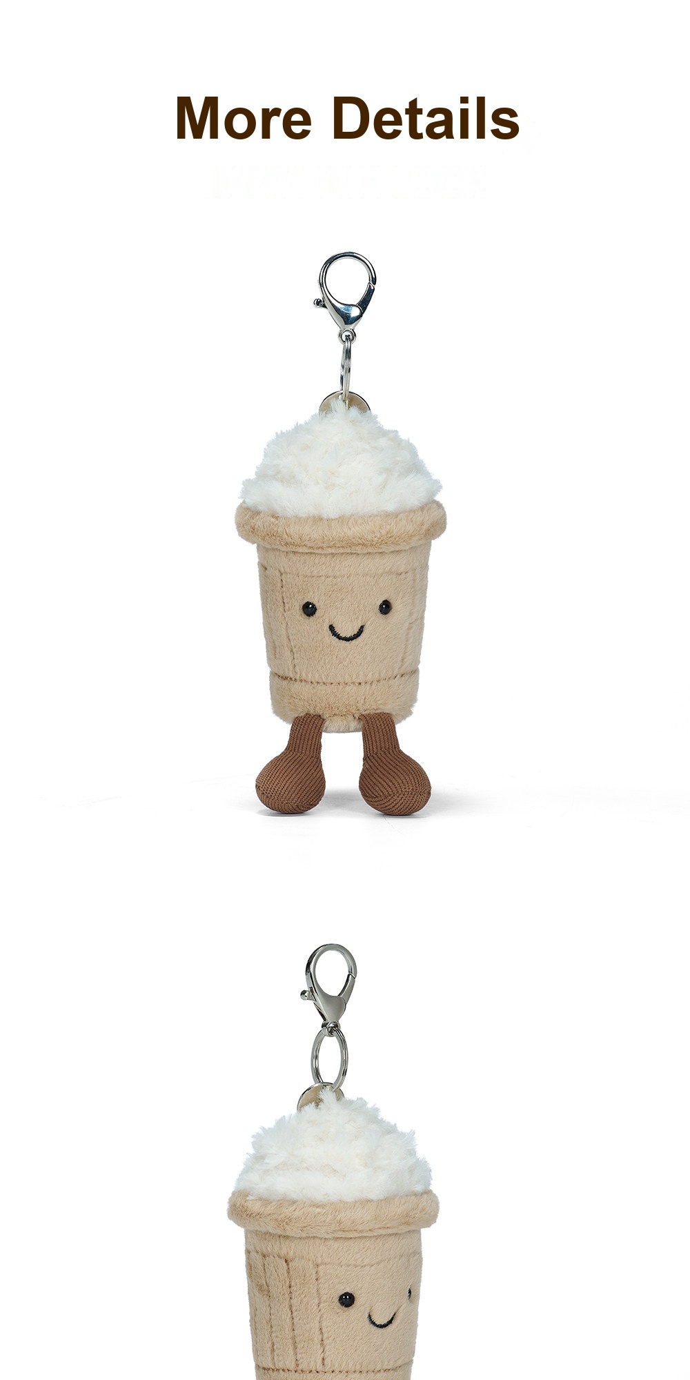 Snow-Top Coffee Plush Charm