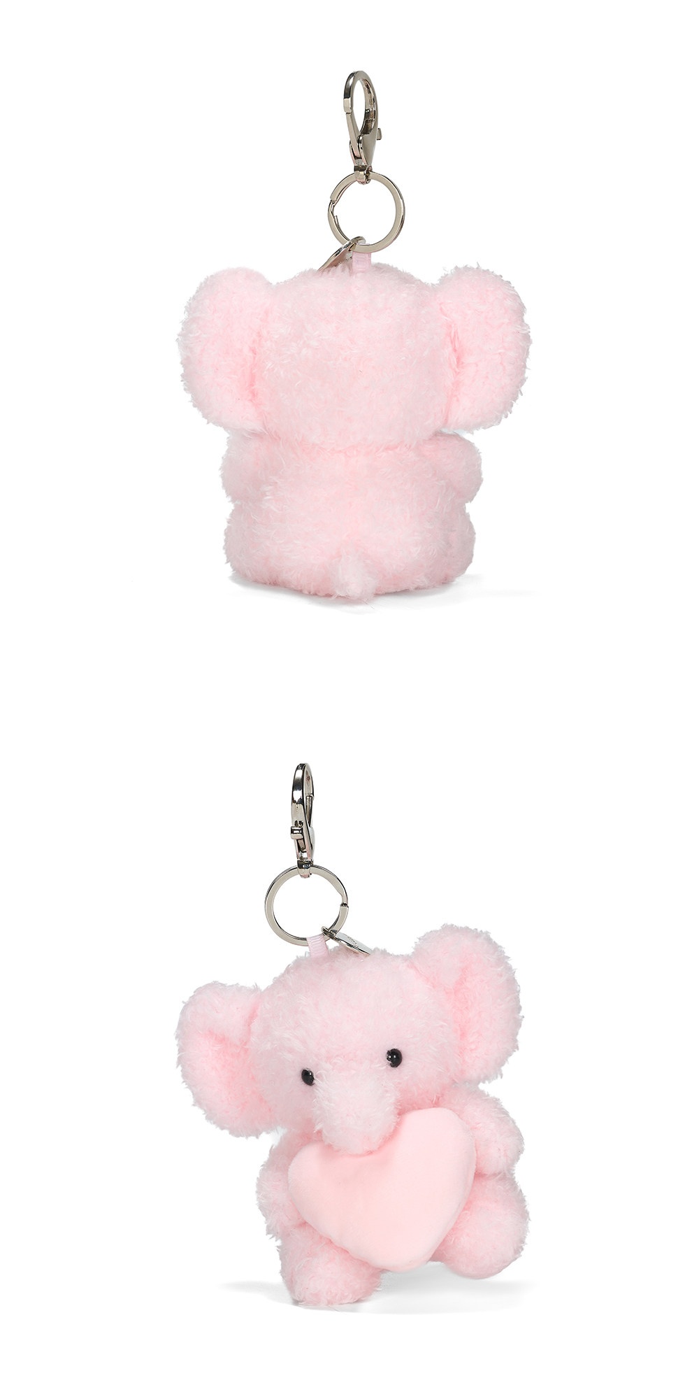 Heart Elephant Plush Charm
