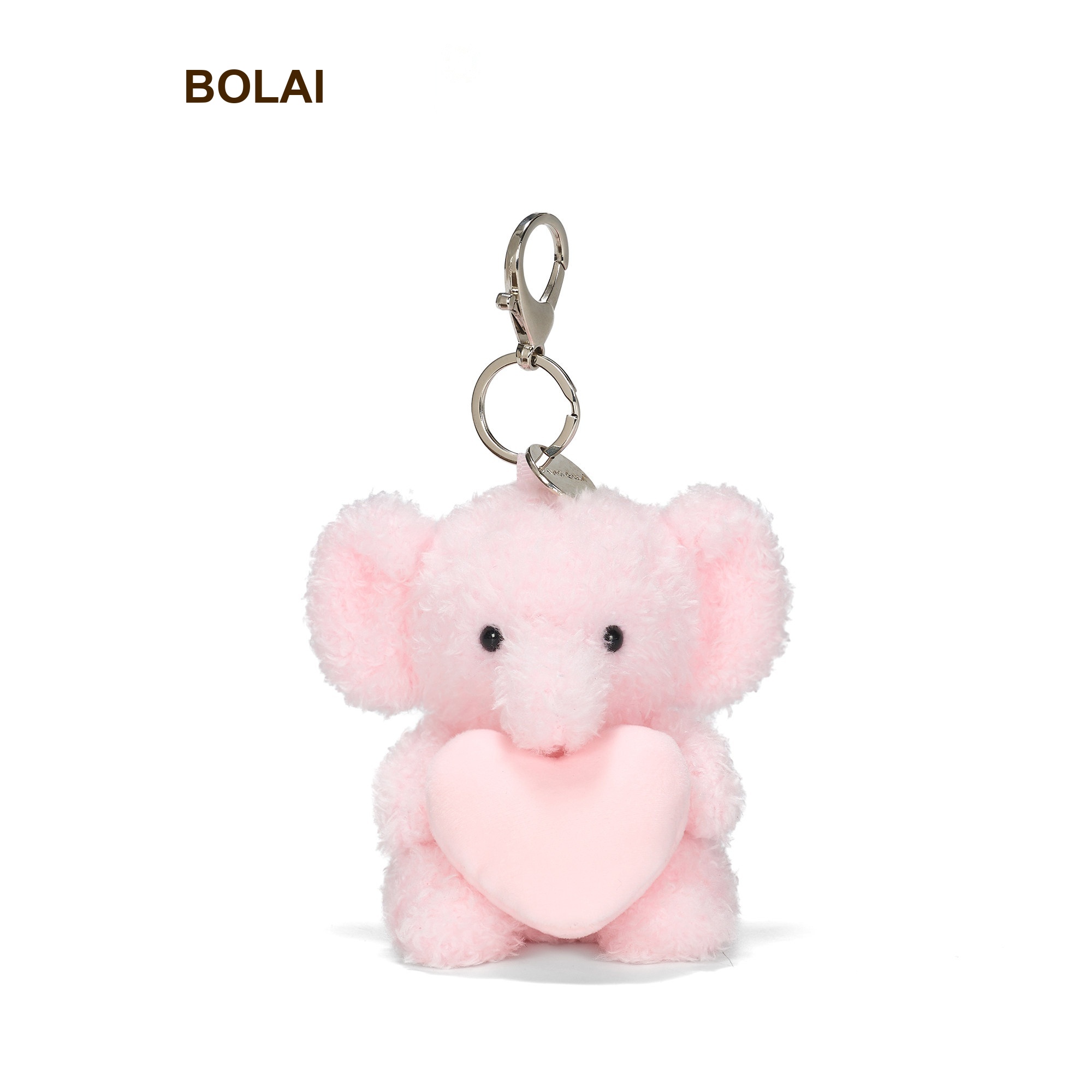 Heart Elephant Plush Charm