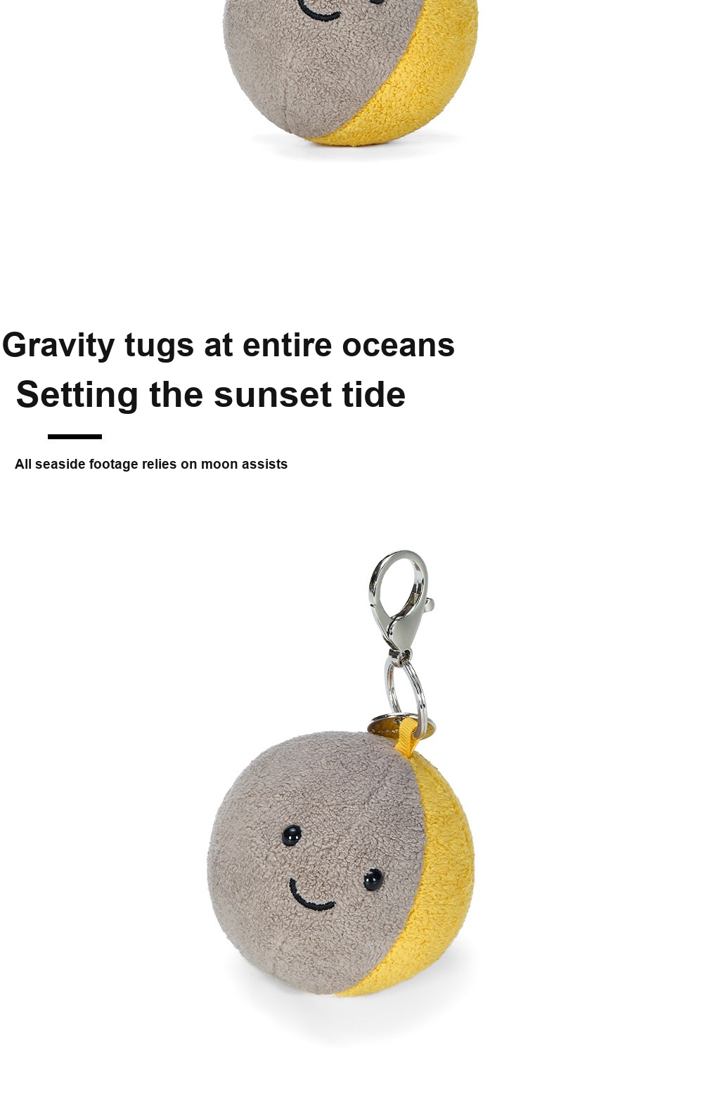 Moon Plush Charm (Planet Series)