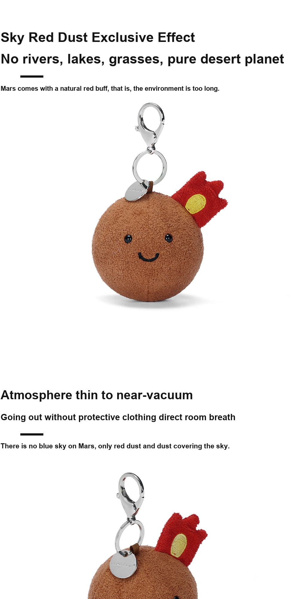 Mars Plush Charm (Planet Series)