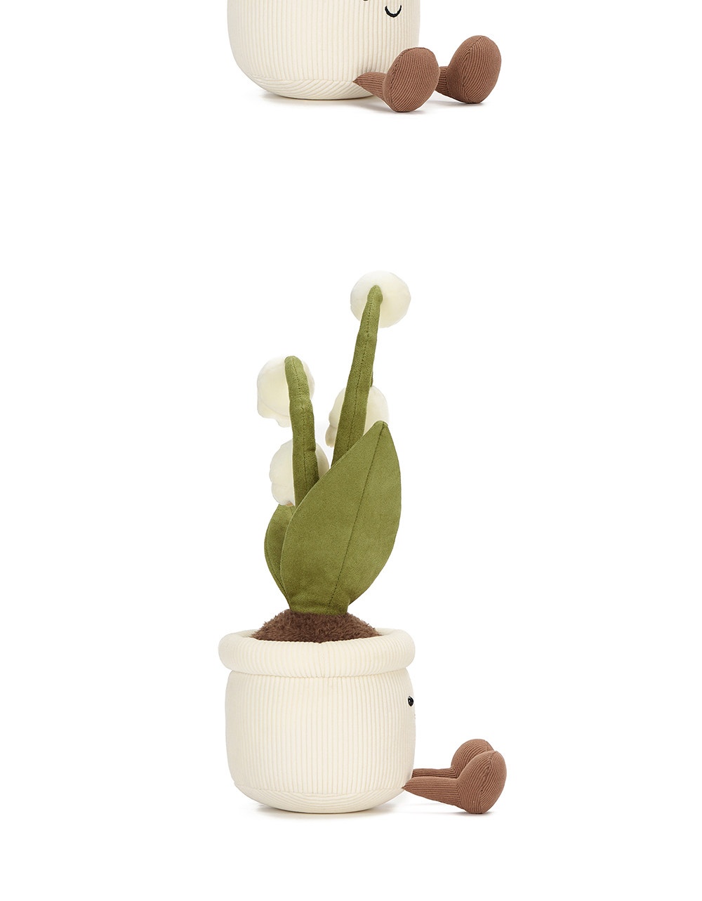 White Lily-of-the-Valley Pot Plush