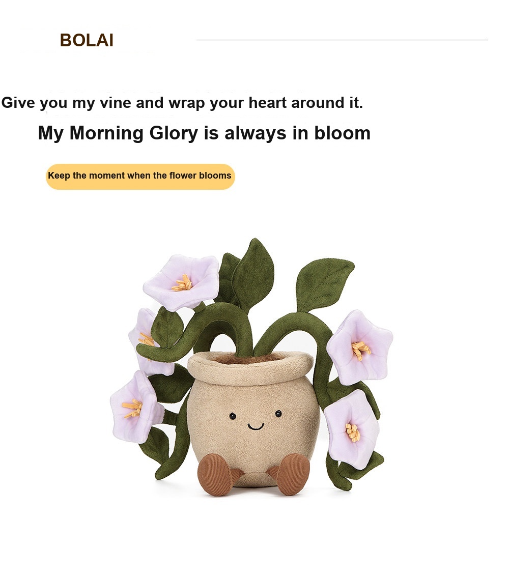 Morning Glory Pot Plush
