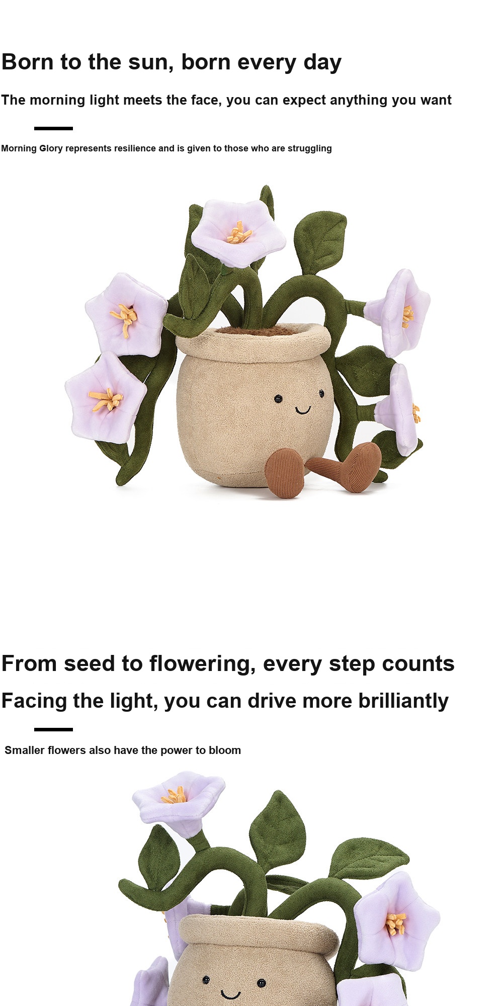 Morning Glory Pot Plush