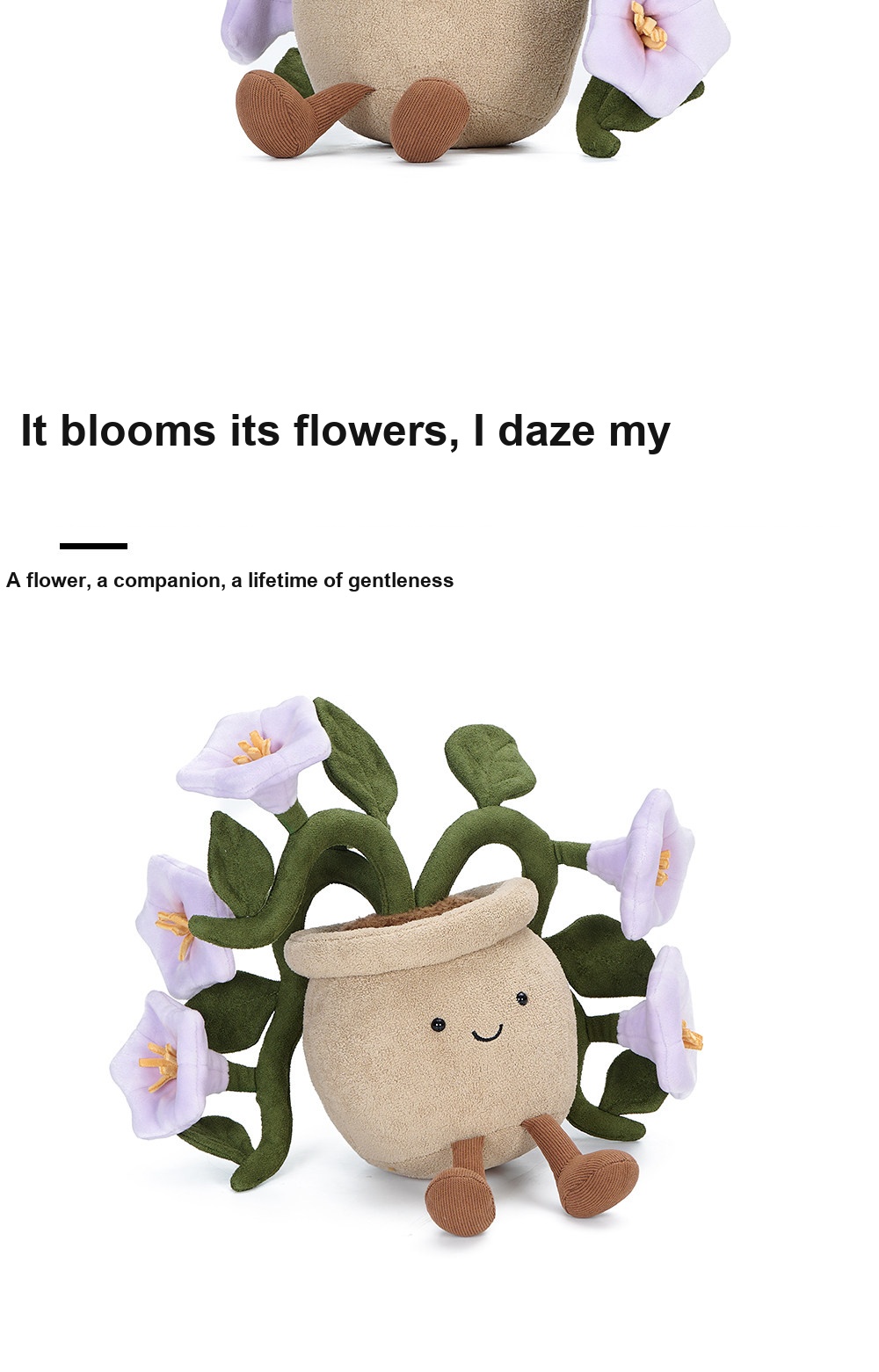 Morning Glory Pot Plush