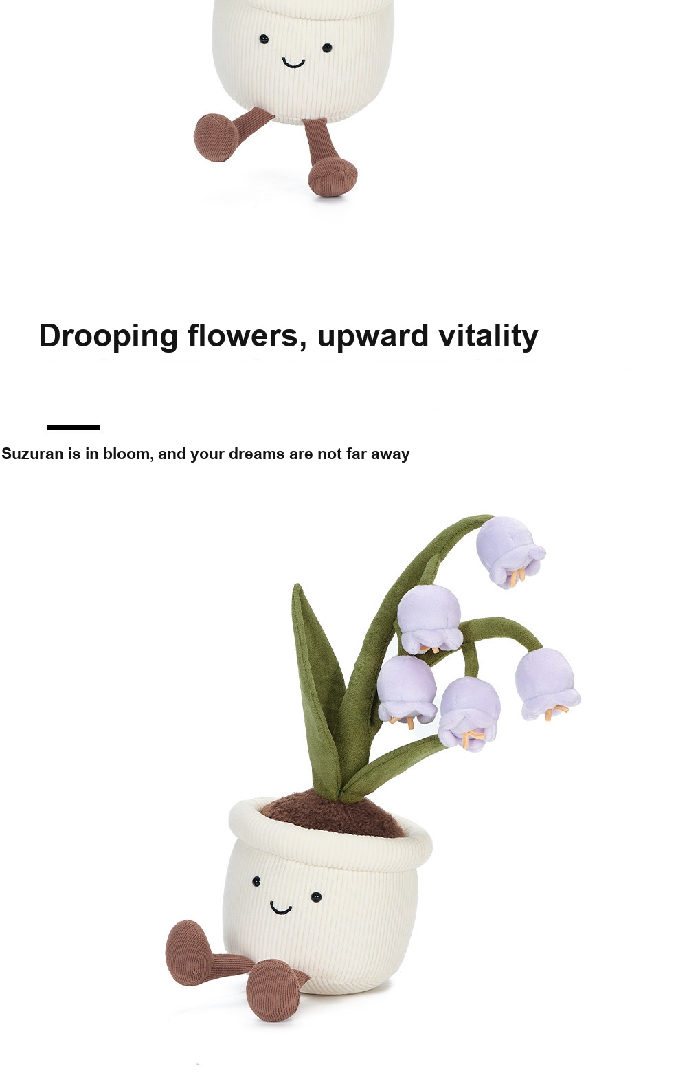 Purple Lily-of-the-Valley Pot Plush