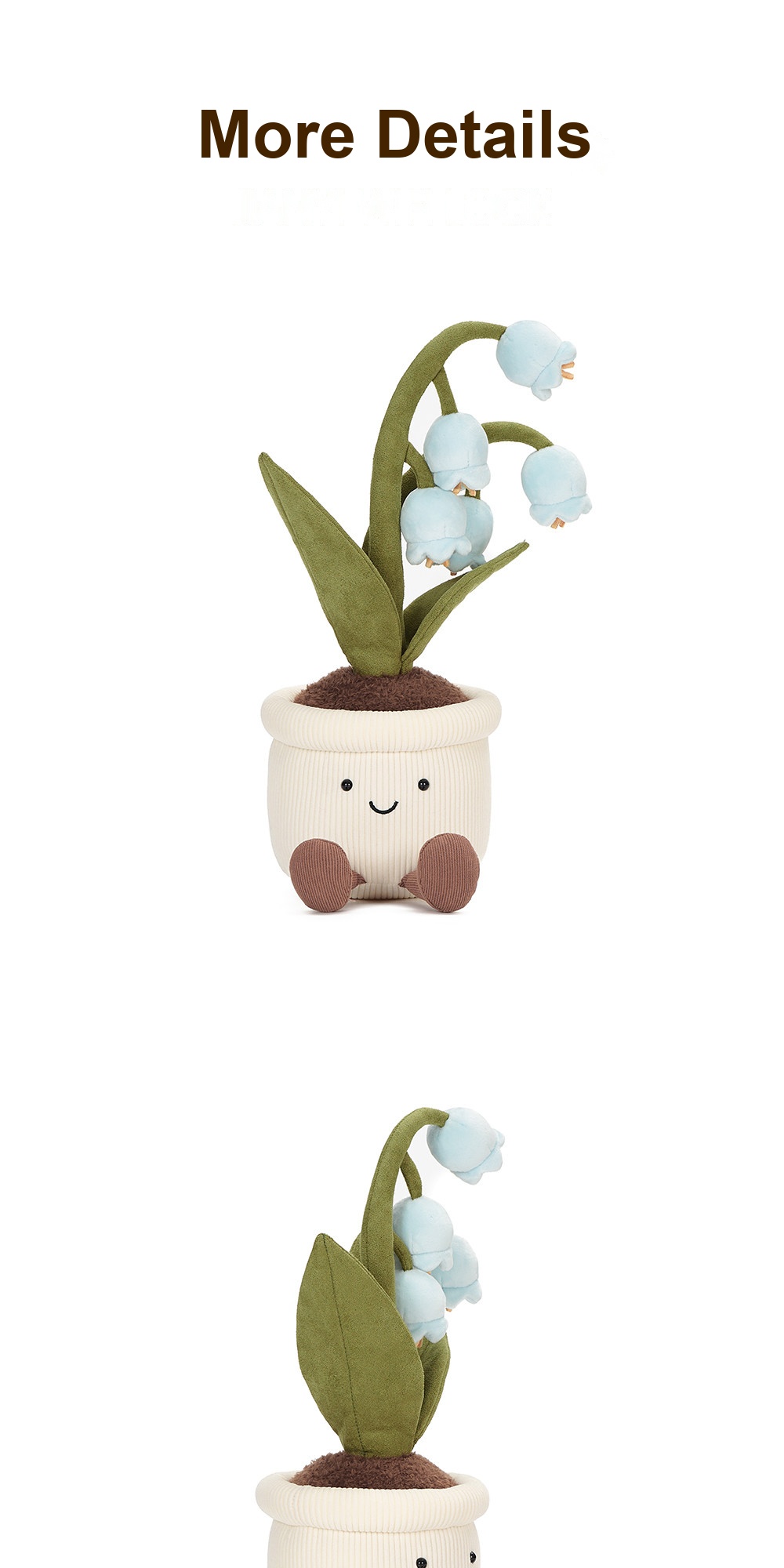 Blue Lily-of-the-Valley Pot Plush