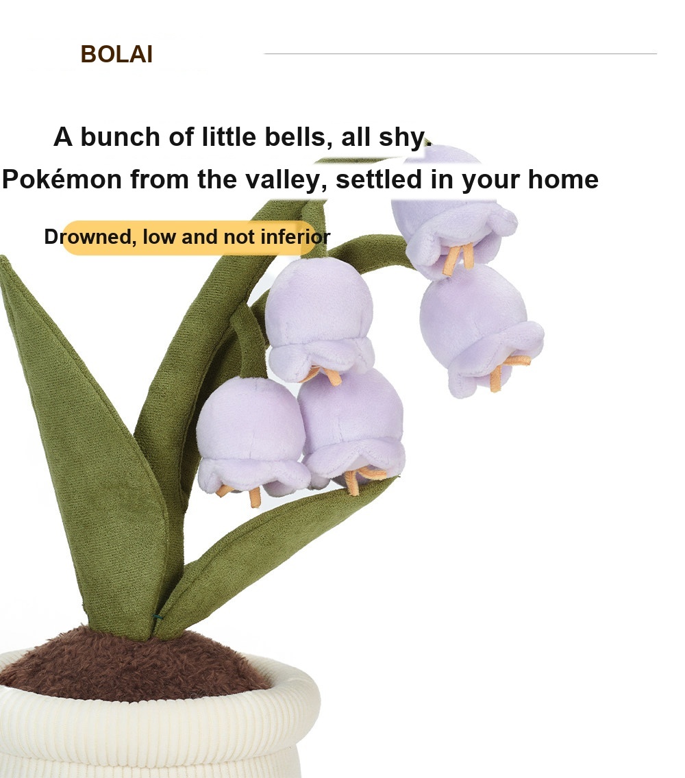 Lily-of-the-Valley Pot Plush