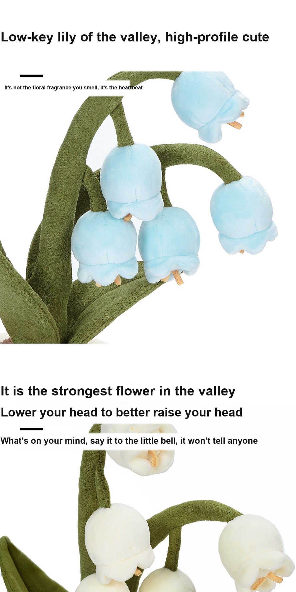 Lily-of-the-Valley Pot Plush