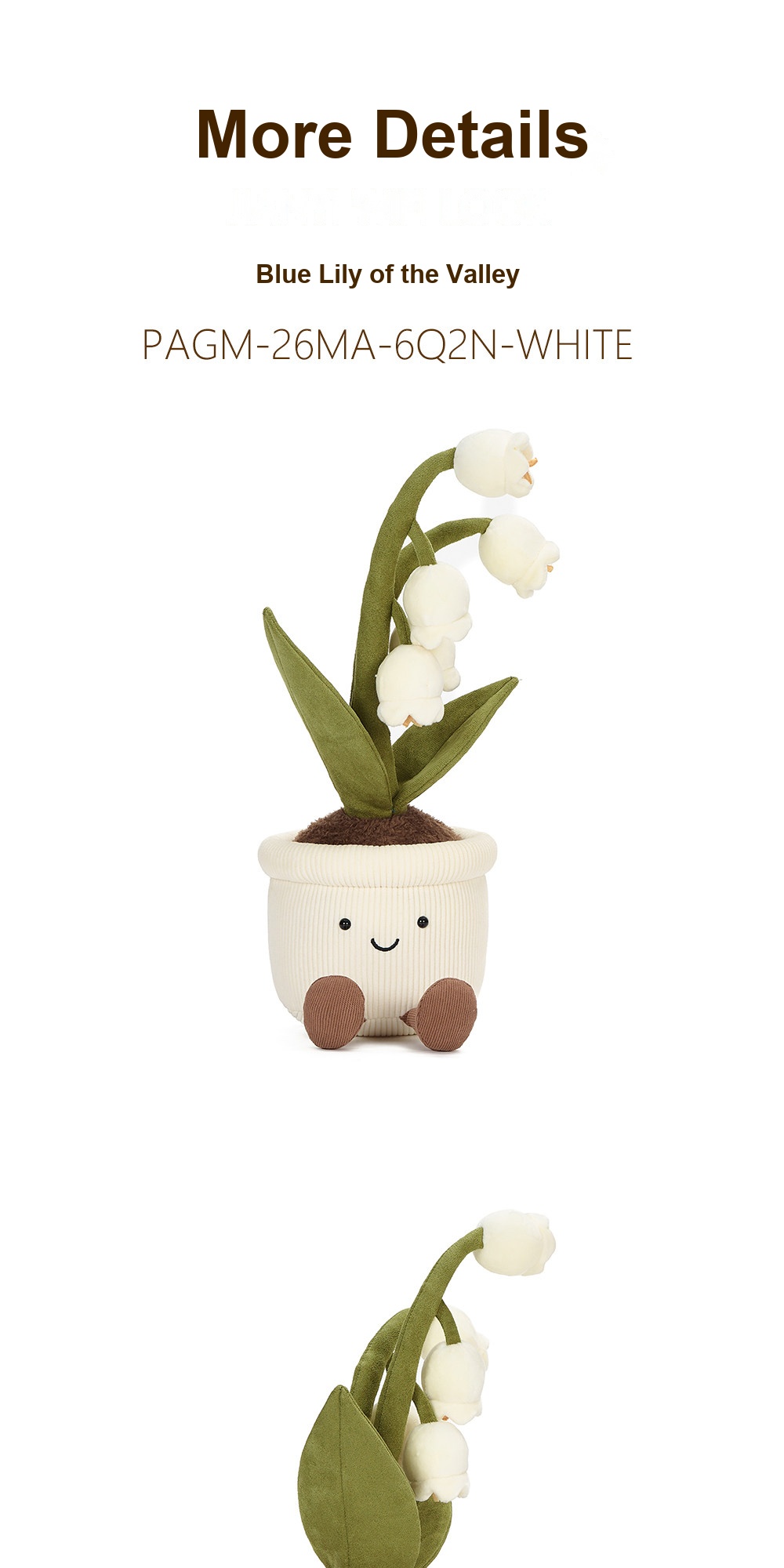 Lily-of-the-Valley Pot Plush