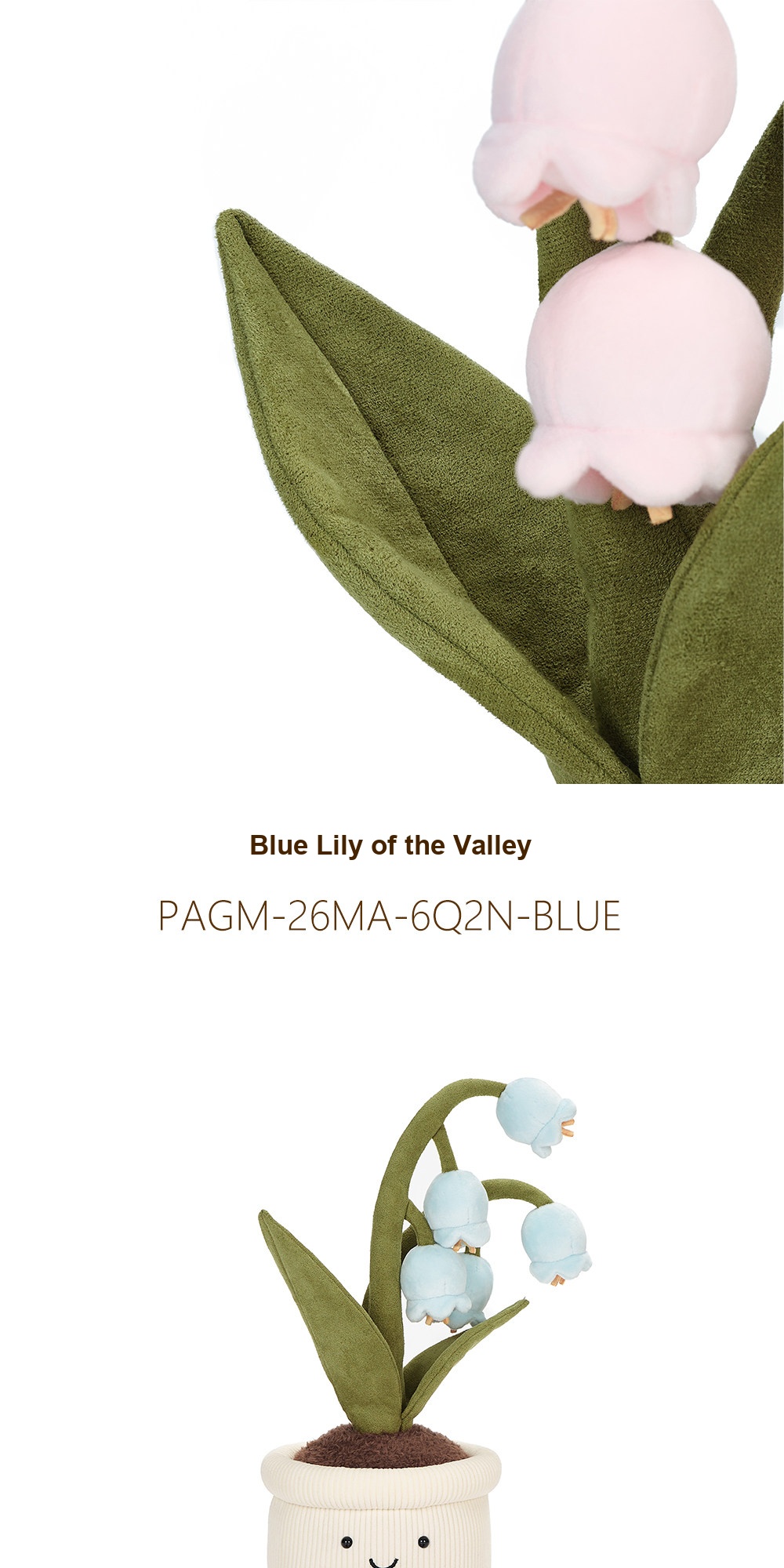 Lily-of-the-Valley Pot Plush